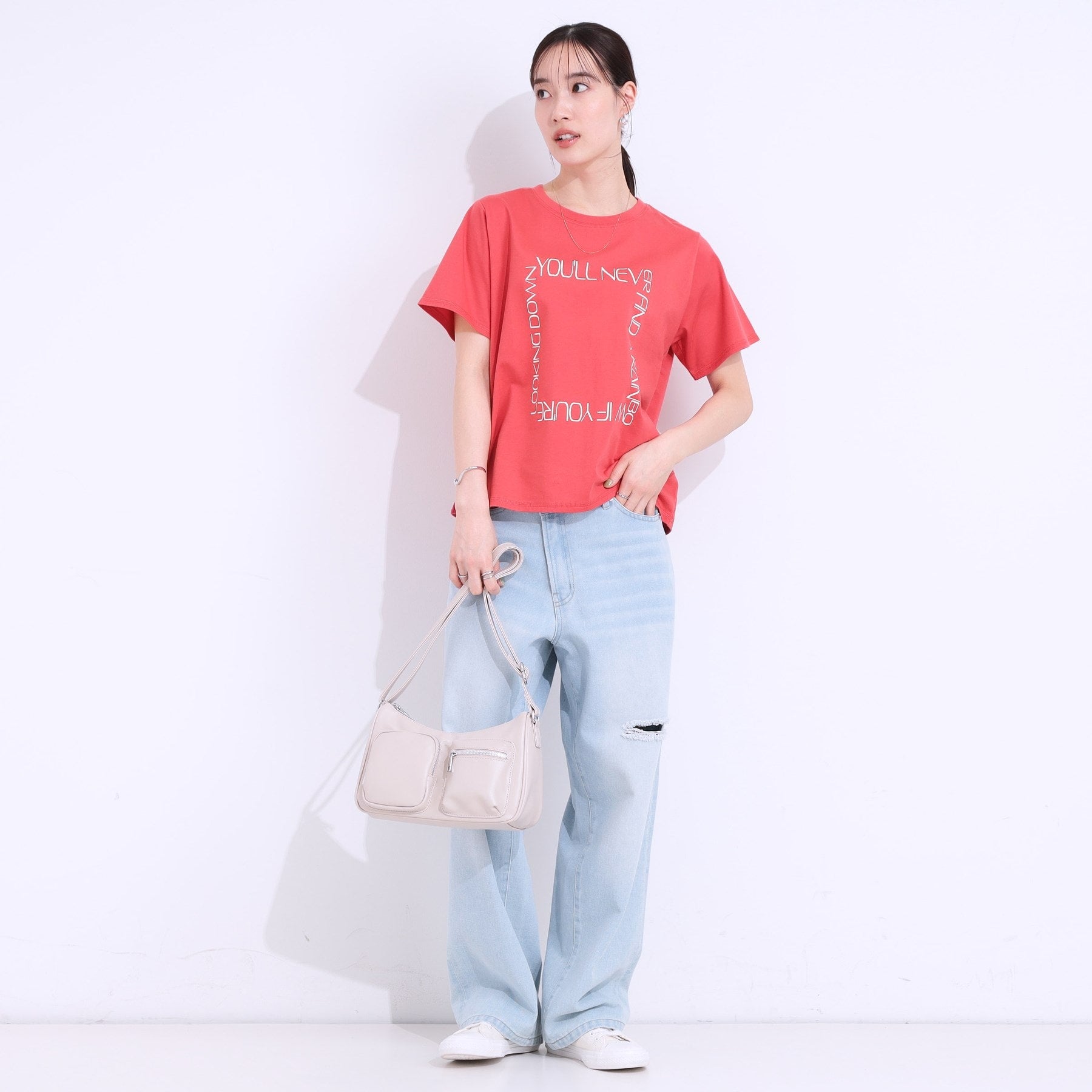 キューティーブロンド Cutie Blonde プリントアソートベーシックTシャツ （チャコールグレー(114)） チャコールグレー(114)
