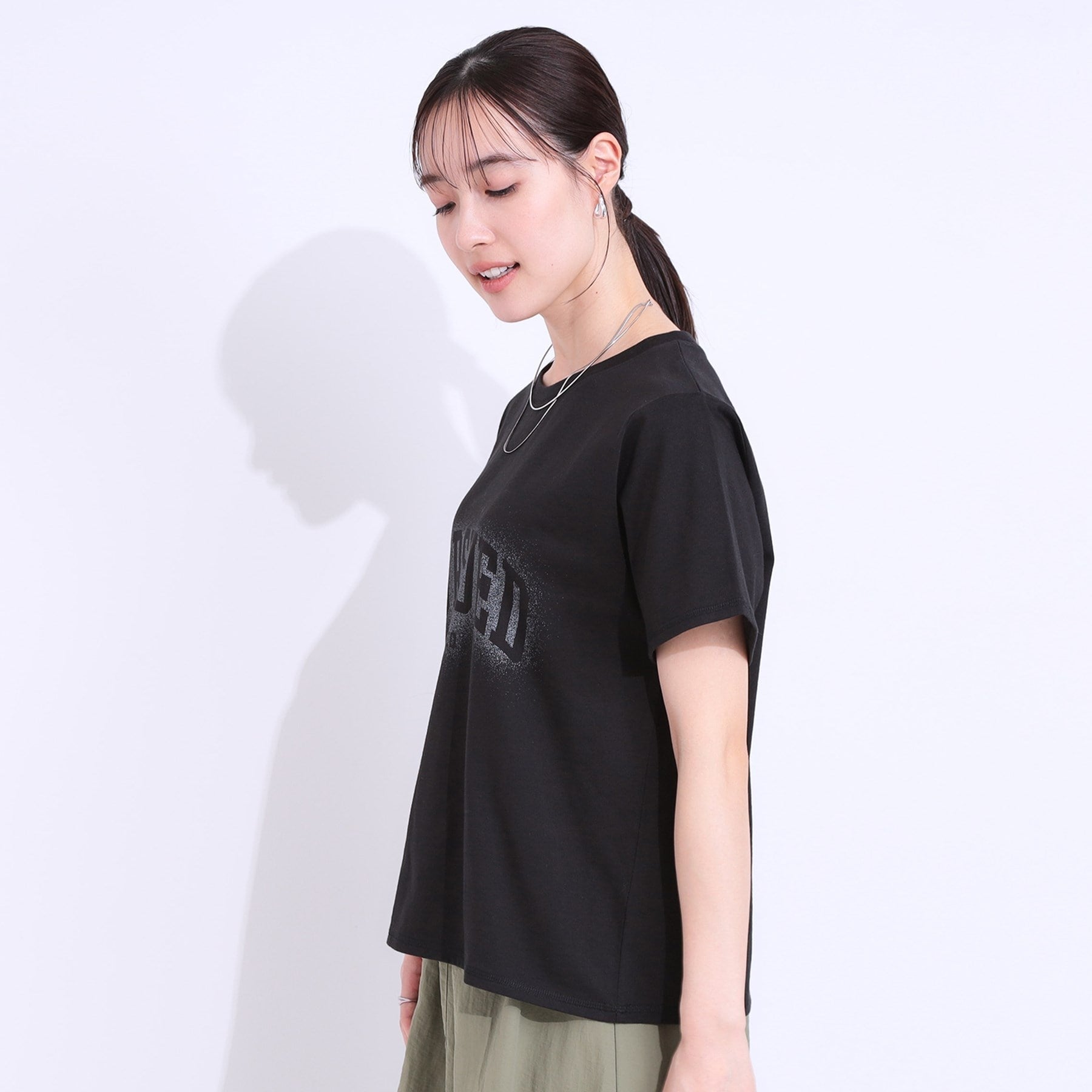 キューティーブロンド Cutie Blonde プリントアソートベーシックTシャツ （チャコールグレー(114)） チャコールグレー(114)