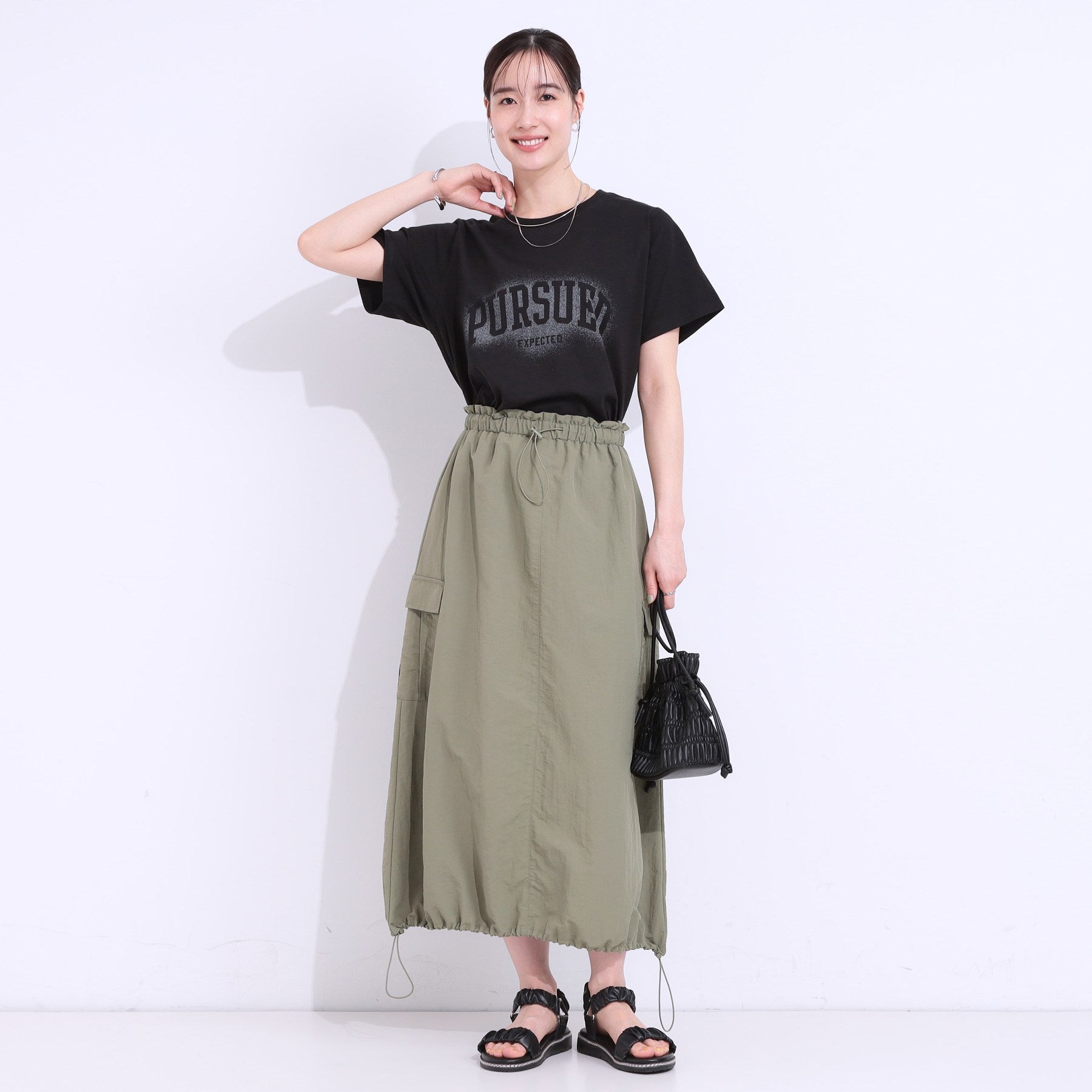 キューティーブロンド Cutie Blonde プリントアソートベーシックTシャツ （チャコールグレー(114)） チャコールグレー(114)