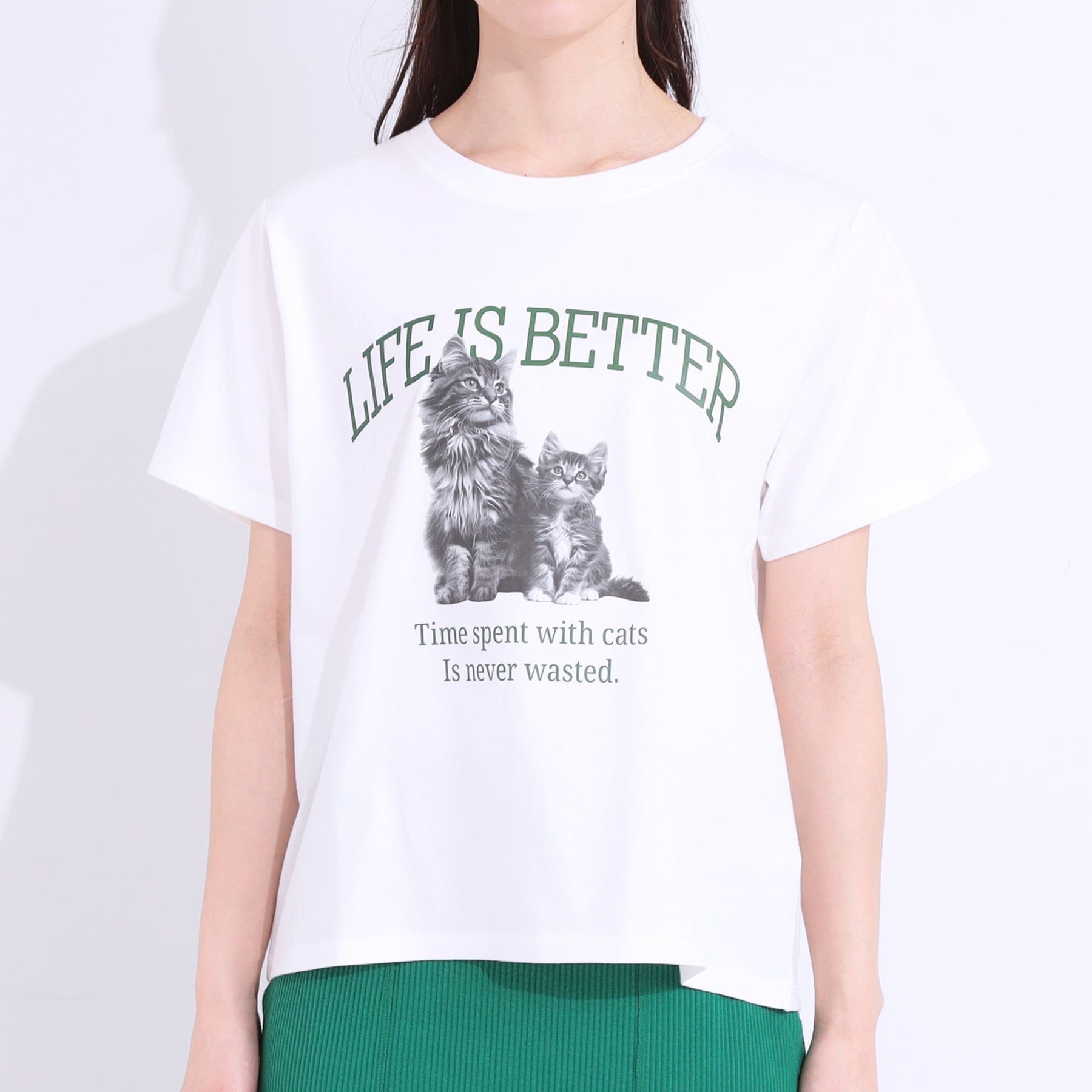 キューティーブロンド Cutie Blonde プリントアソートベーシックTシャツ （チャコールグレー(114)） チャコールグレー(114)