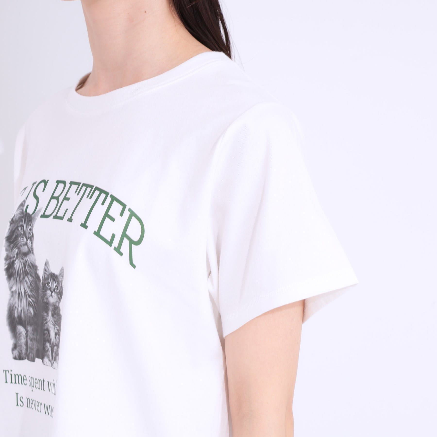 キューティーブロンド Cutie Blonde プリントアソートベーシックTシャツ （チャコールグレー(114)） チャコールグレー(114)