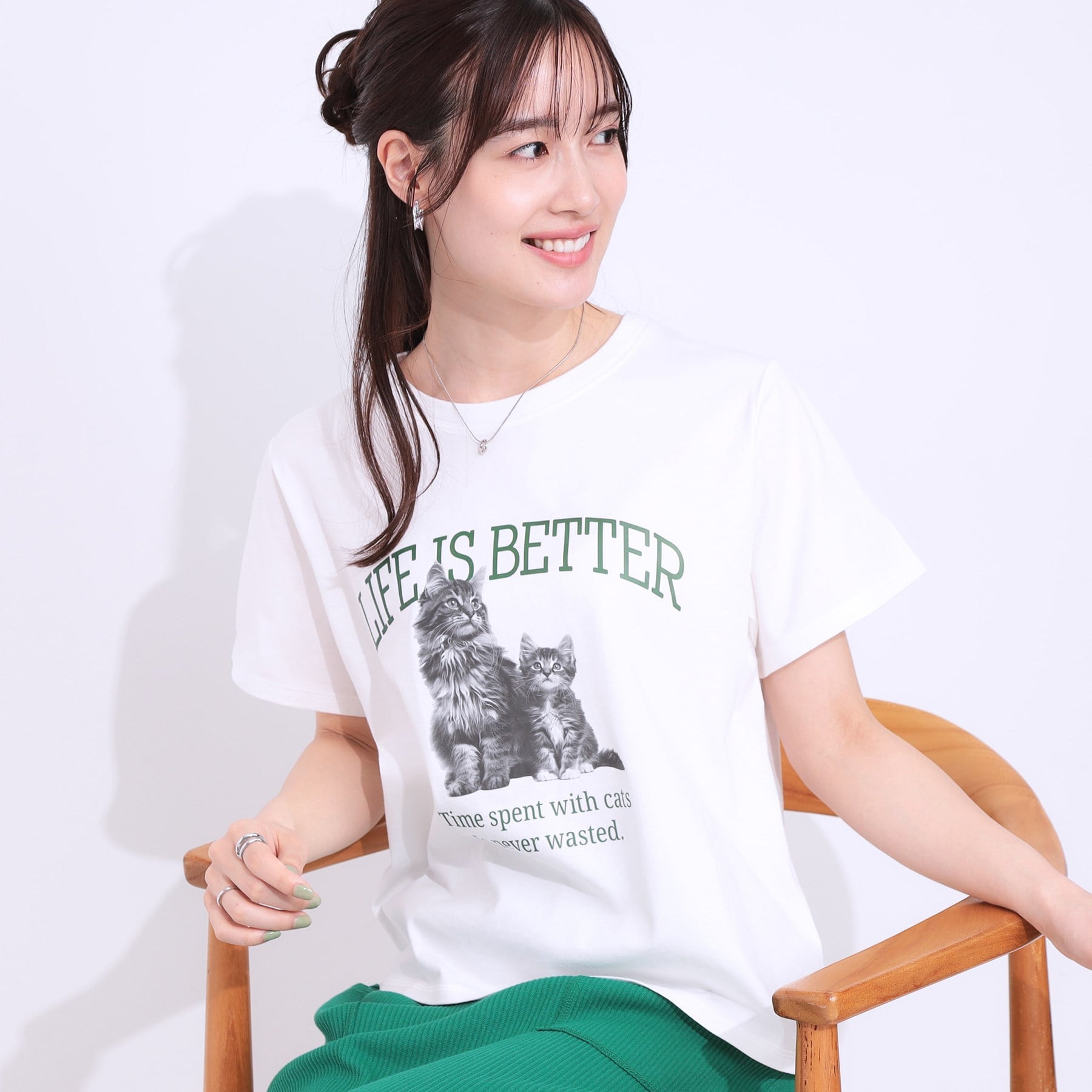 キューティーブロンド Cutie Blonde プリントアソートベーシックTシャツ （ホワイト(101)） ホワイト(101)