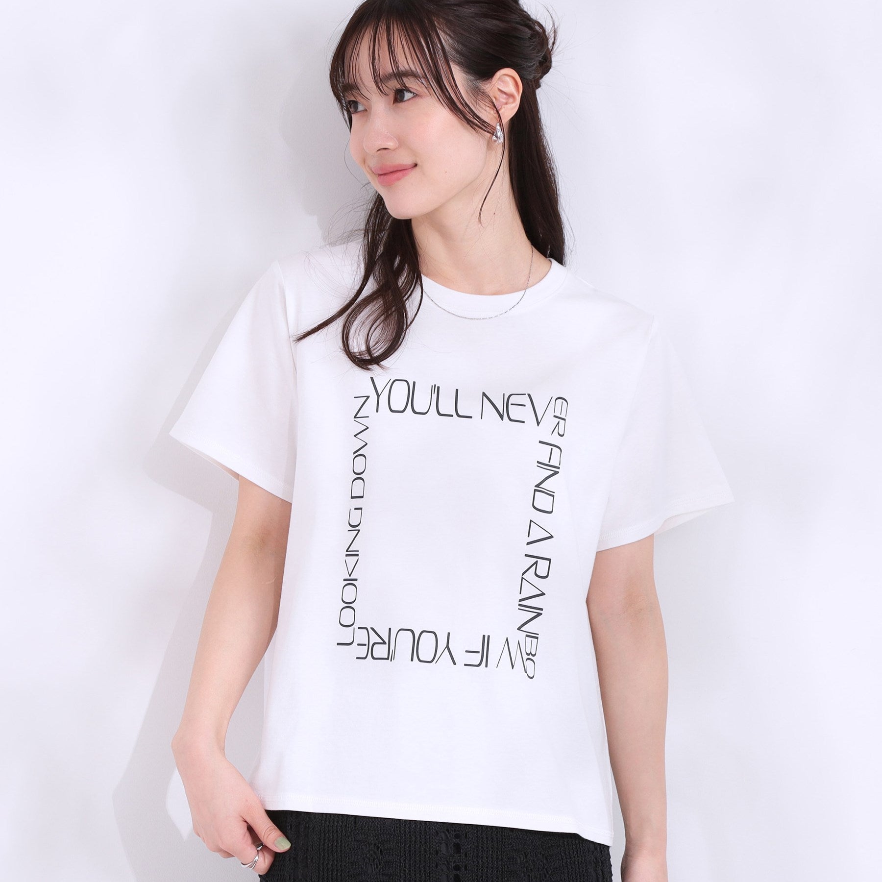 キューティーブロンド Cutie Blonde プリントアソートベーシックTシャツ （ホワイト(201)） ホワイト(201)