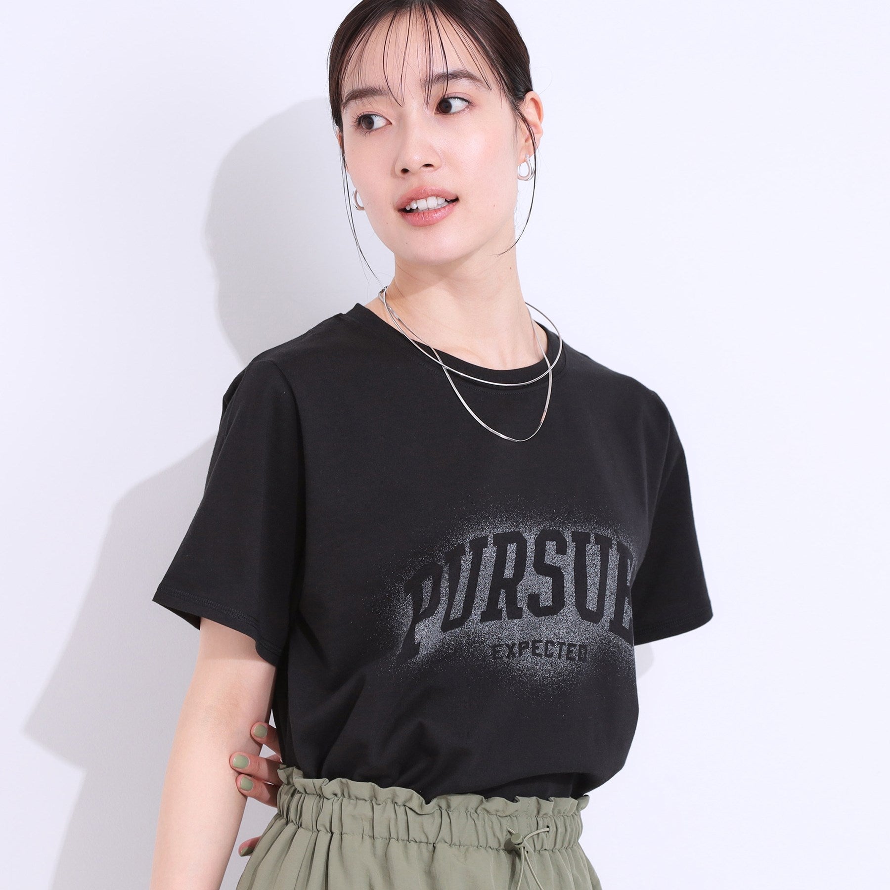 キューティーブロンド Cutie Blonde プリントアソートベーシックTシャツ （ブラック(319)） ブラック(319)