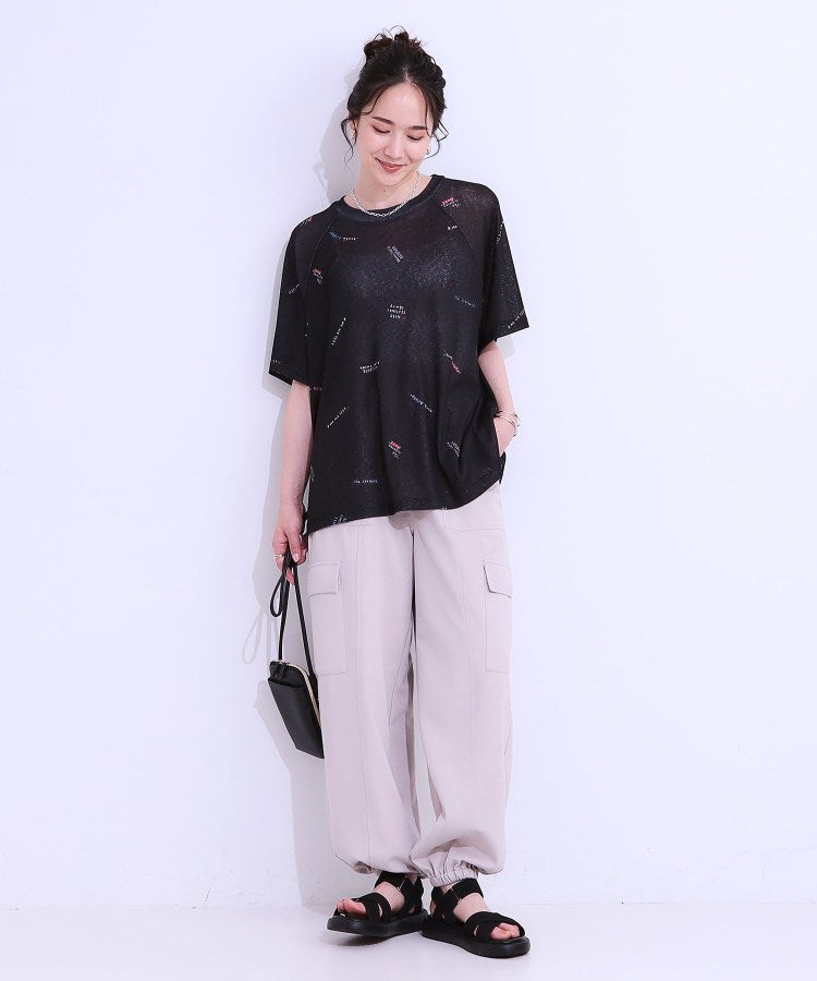 キューティーブロンド Cutie Blonde シアーラグランプリントTEE （ホワイト(001)） ホワイト(001)