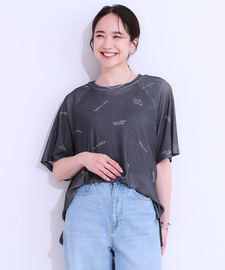 キューティーブロンド Cutie Blonde シアーラグランプリントTEE （ホワイト(001)） ホワイト(001)