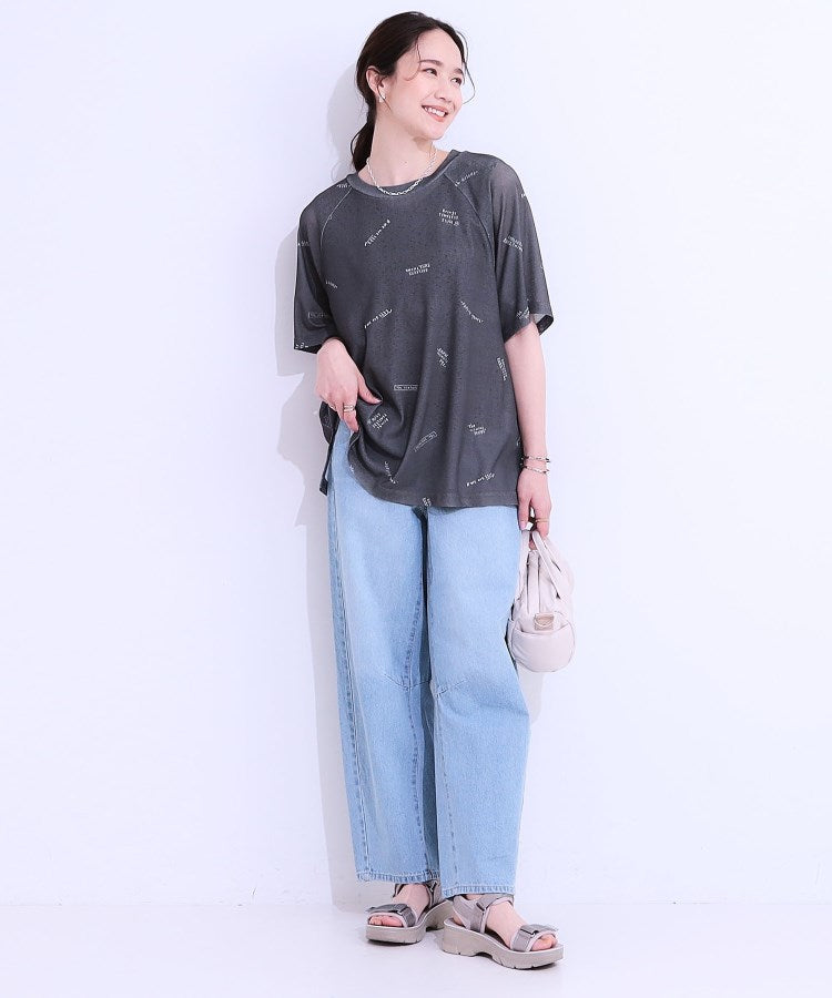 キューティーブロンド Cutie Blonde シアーラグランプリントTEE （ホワイト(001)） ホワイト(001)