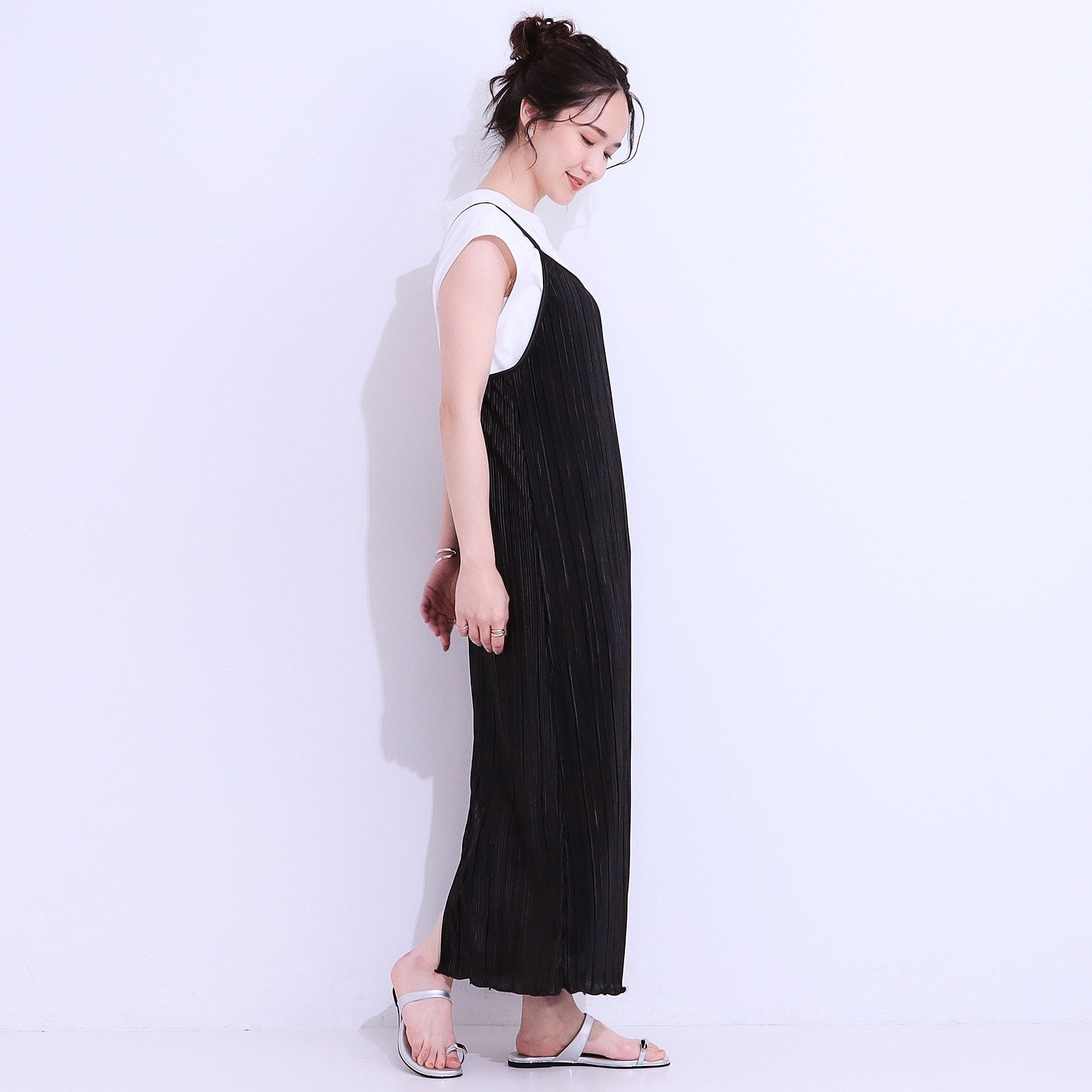 キューティーブロンド Cutie Blonde プリーツキャミワンピース （ブラック(019)） ブラック(019)