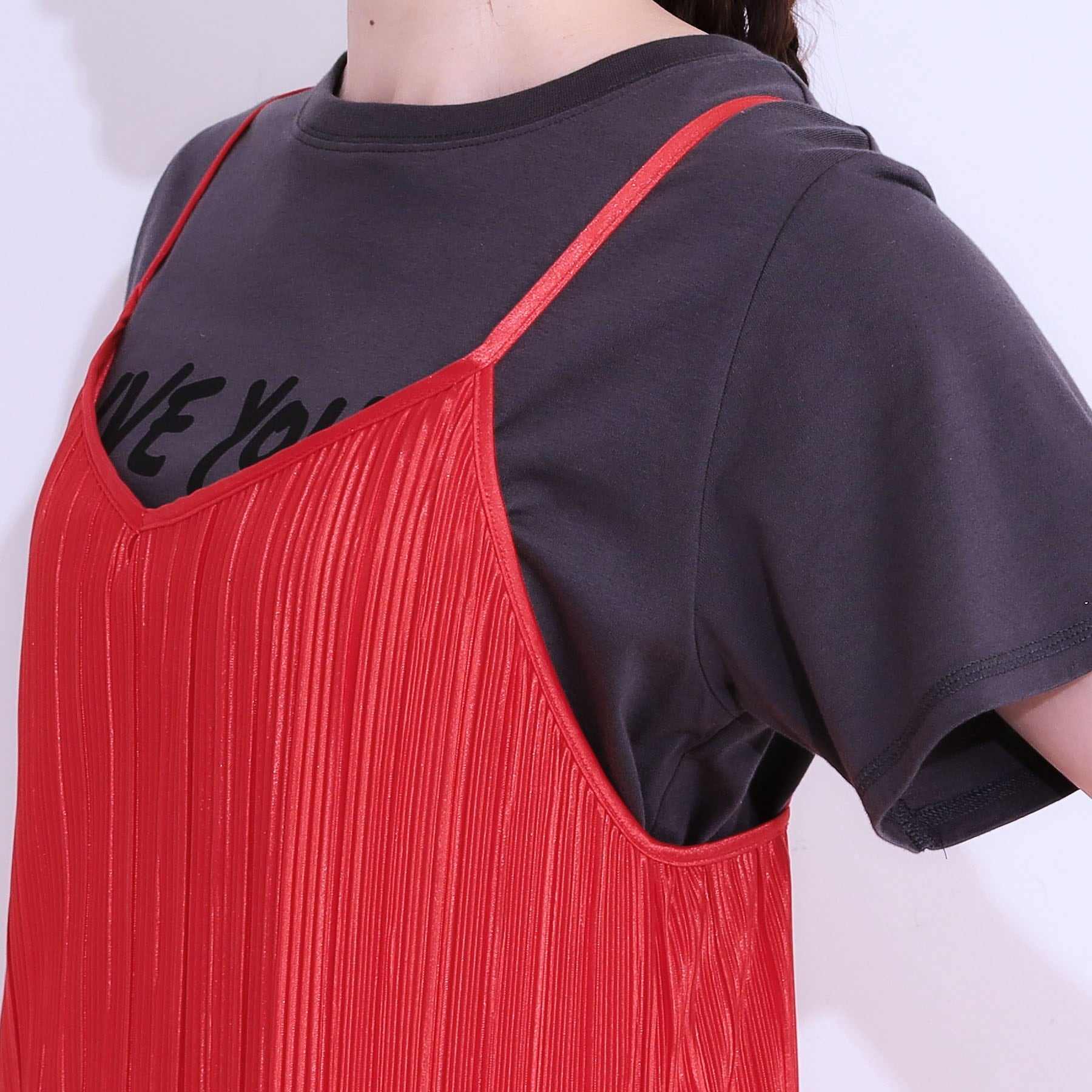 キューティーブロンド Cutie Blonde プリーツキャミワンピース （ブラック(019)） ブラック(019)