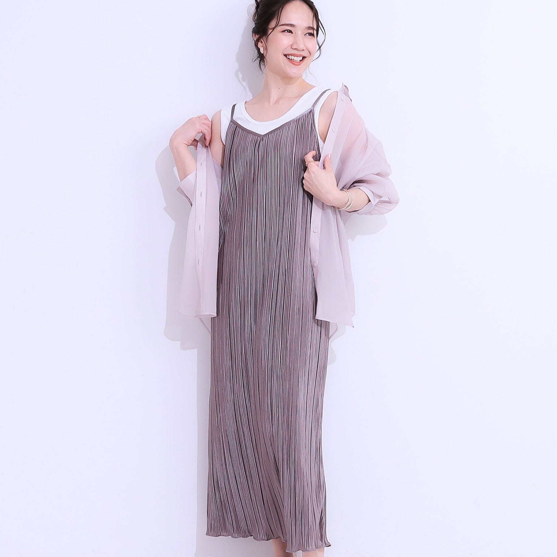 キューティーブロンド Cutie Blonde プリーツキャミワンピース （トープ(054)） トープ(054)