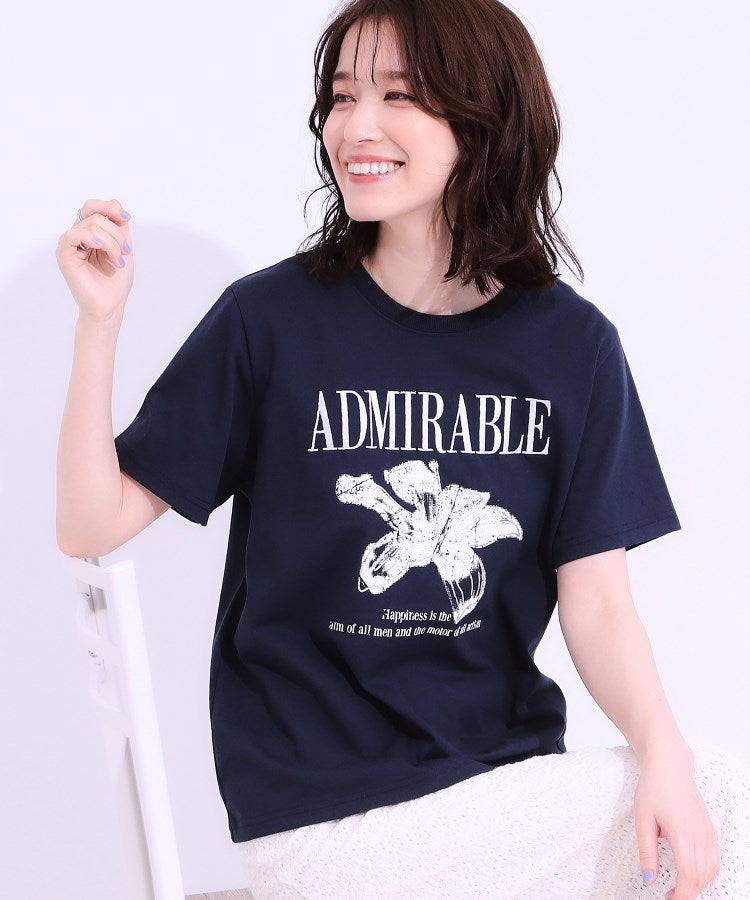 キューティーブロンド Cutie Blonde デザイン刺繍アソートTシャツ （ネイビー(294)） ネイビー(294)