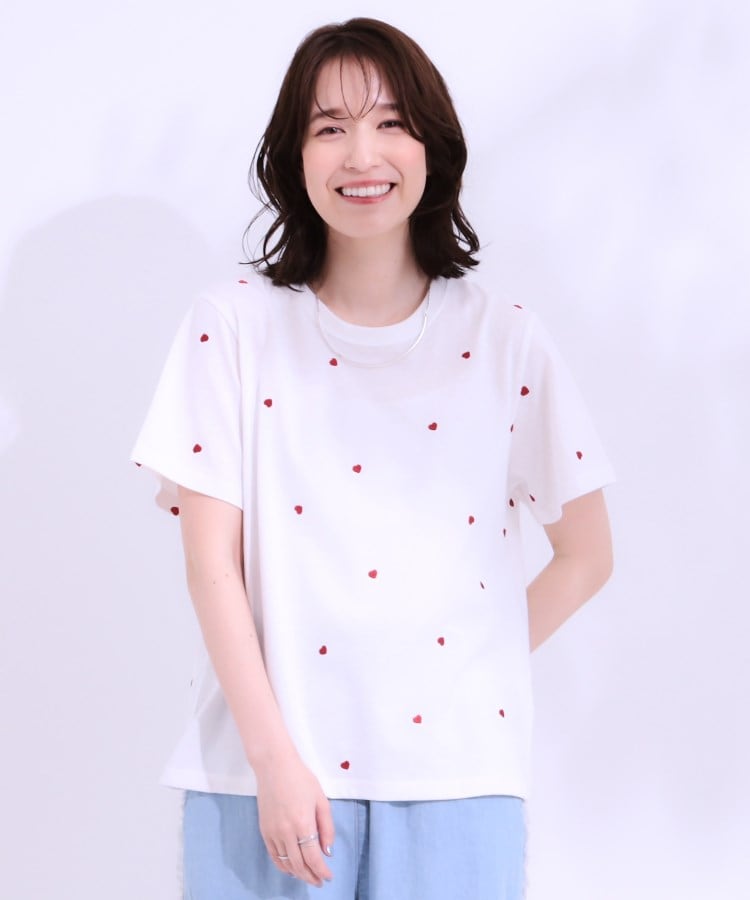 キューティーブロンド Cutie Blonde デザイン刺繍アソートTシャツ （ネイビー(294)） ネイビー(294)