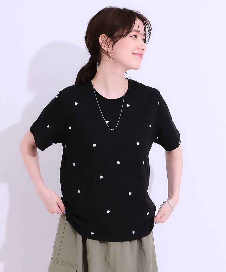 キューティーブロンド Cutie Blonde デザイン刺繍アソートTシャツ （ネイビー(294)） ネイビー(294)