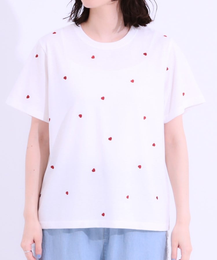 キューティーブロンド Cutie Blonde デザイン刺繍アソートTシャツ （ネイビー(294)） ネイビー(294)