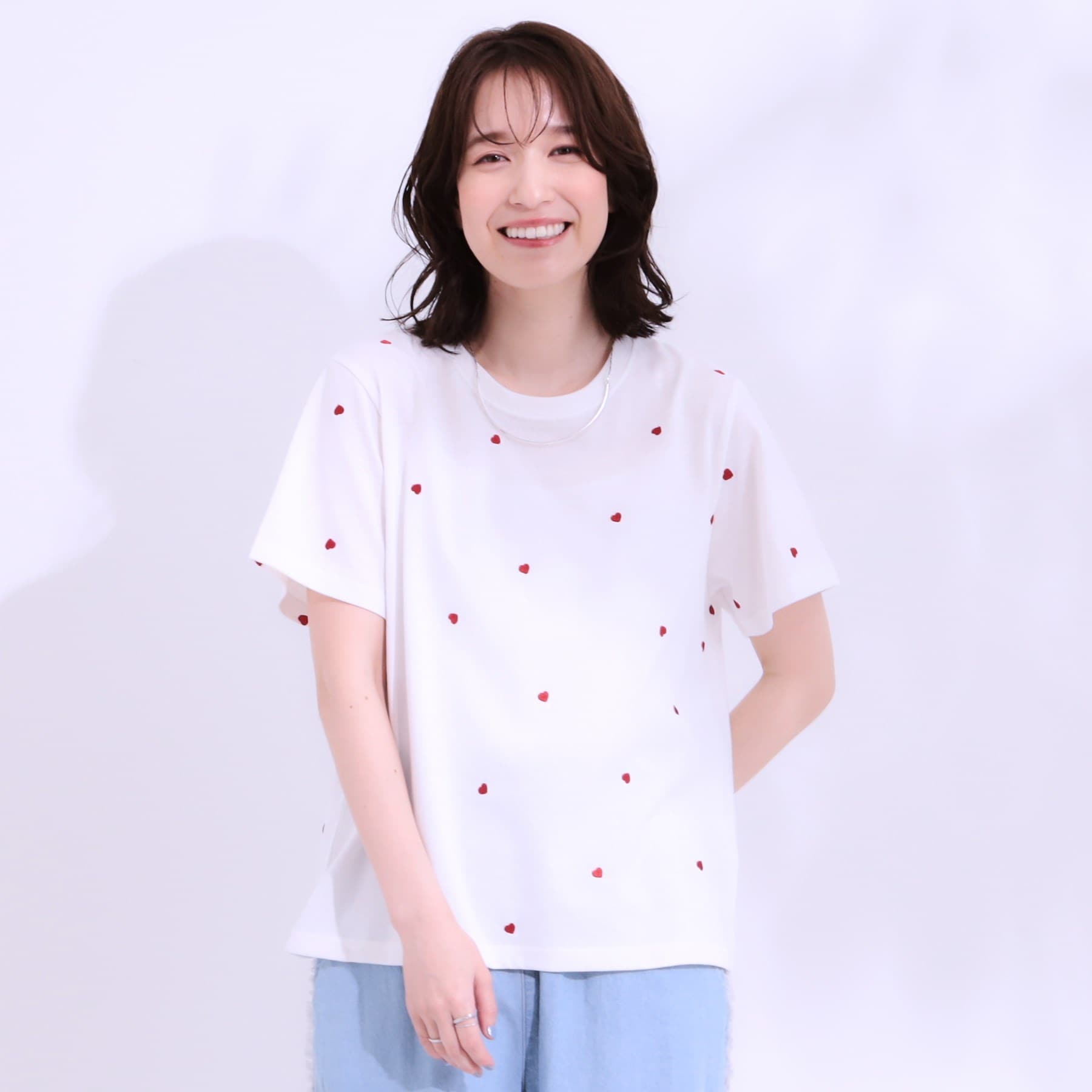 キューティーブロンド Cutie Blonde デザイン刺繍アソートTシャツ （ネイビー(294)） ネイビー(294)