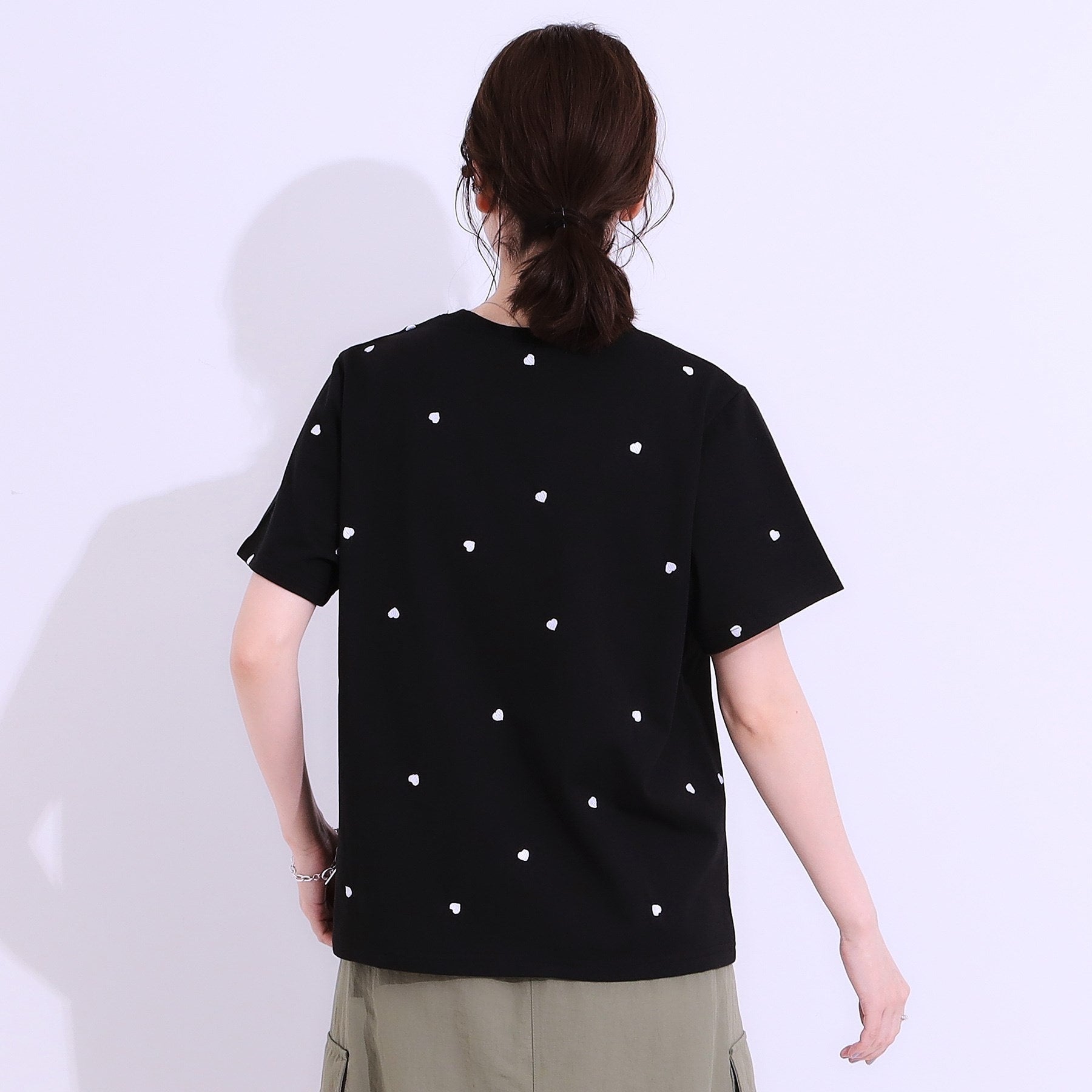 キューティーブロンド Cutie Blonde デザイン刺繍アソートTシャツ （ネイビー(294)） ネイビー(294)
