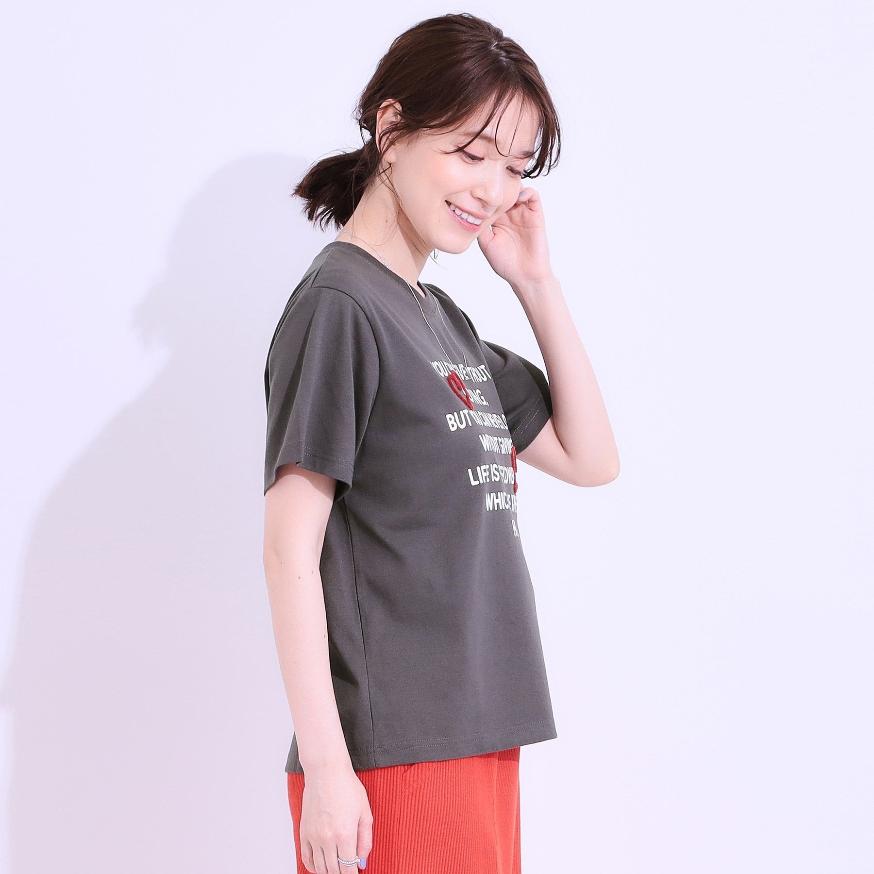 キューティーブロンド Cutie Blonde デザイン刺繍アソートTシャツ （ネイビー(294)） ネイビー(294)