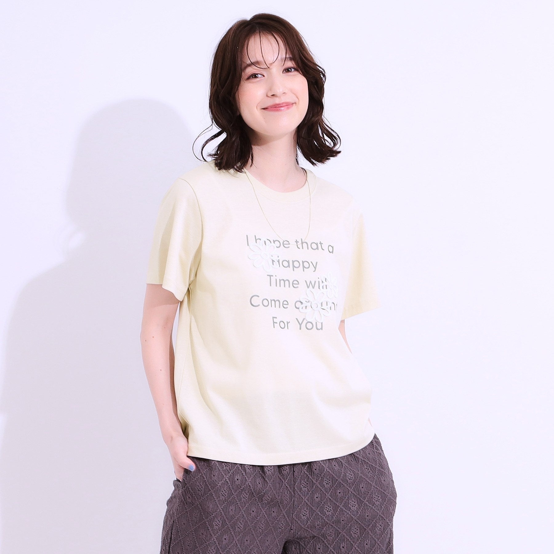 キューティーブロンド Cutie Blonde デザイン刺繍アソートTシャツ （ネイビー(294)） ネイビー(294)
