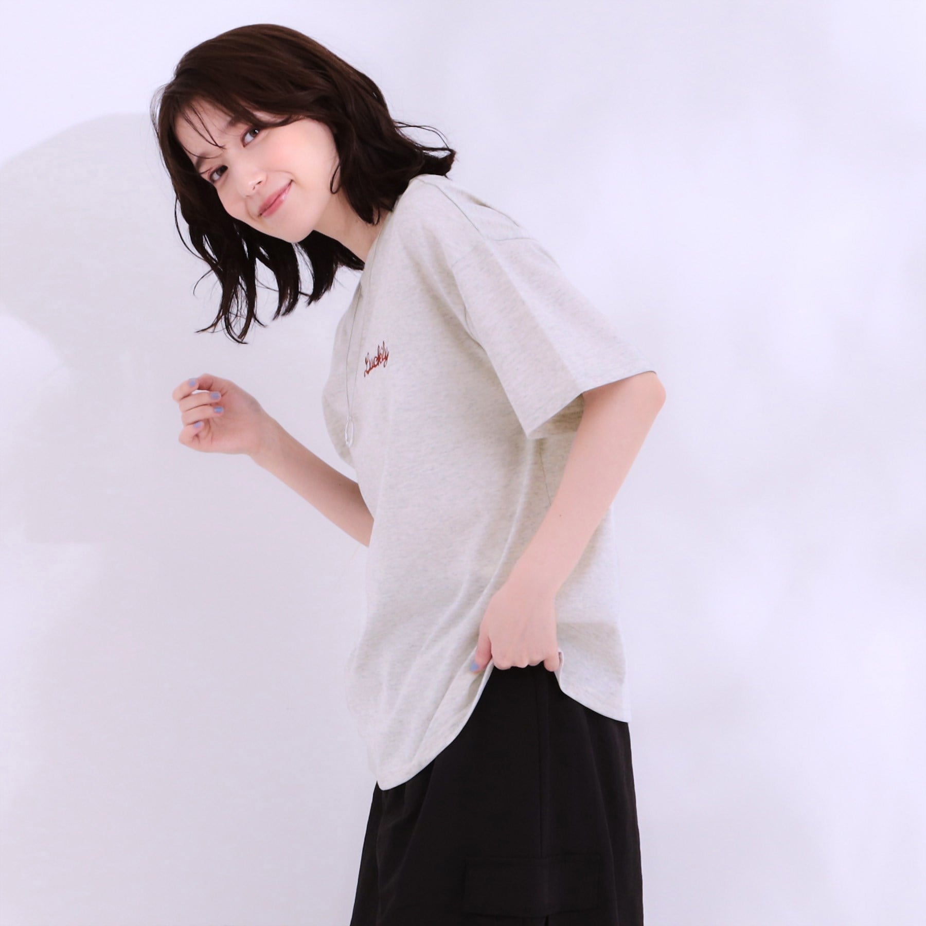 キューティーブロンド Cutie Blonde サガラ刺繍アソートTシャツ （ブラック(419)） ブラック(419)