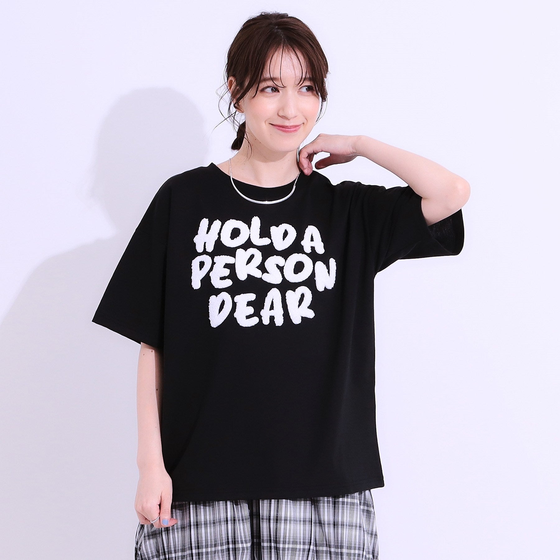 キューティーブロンド Cutie Blonde サガラ刺繍アソートTシャツ （ブラック(419)） ブラック(419)