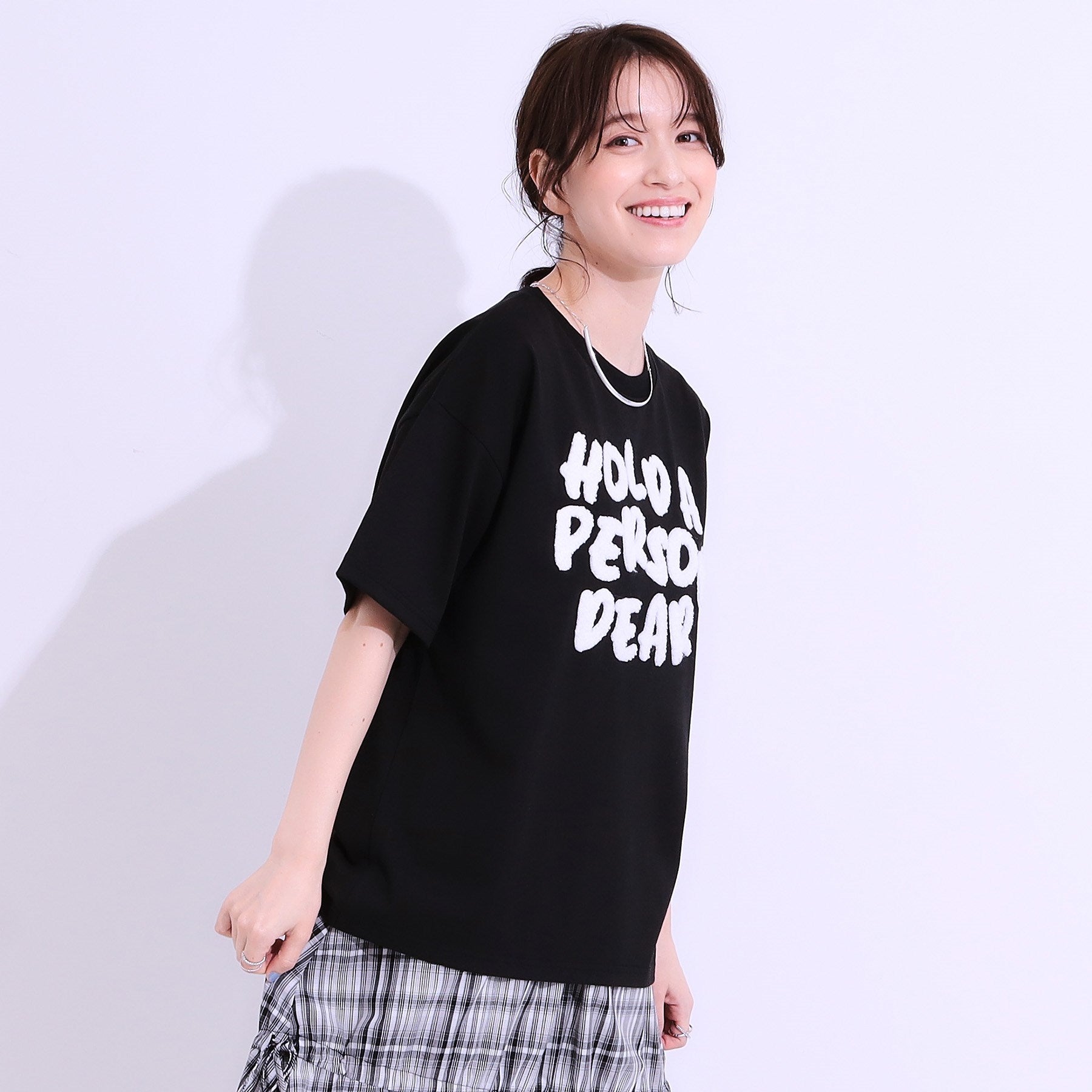 キューティーブロンド Cutie Blonde サガラ刺繍アソートTシャツ （ブラック(419)） ブラック(419)