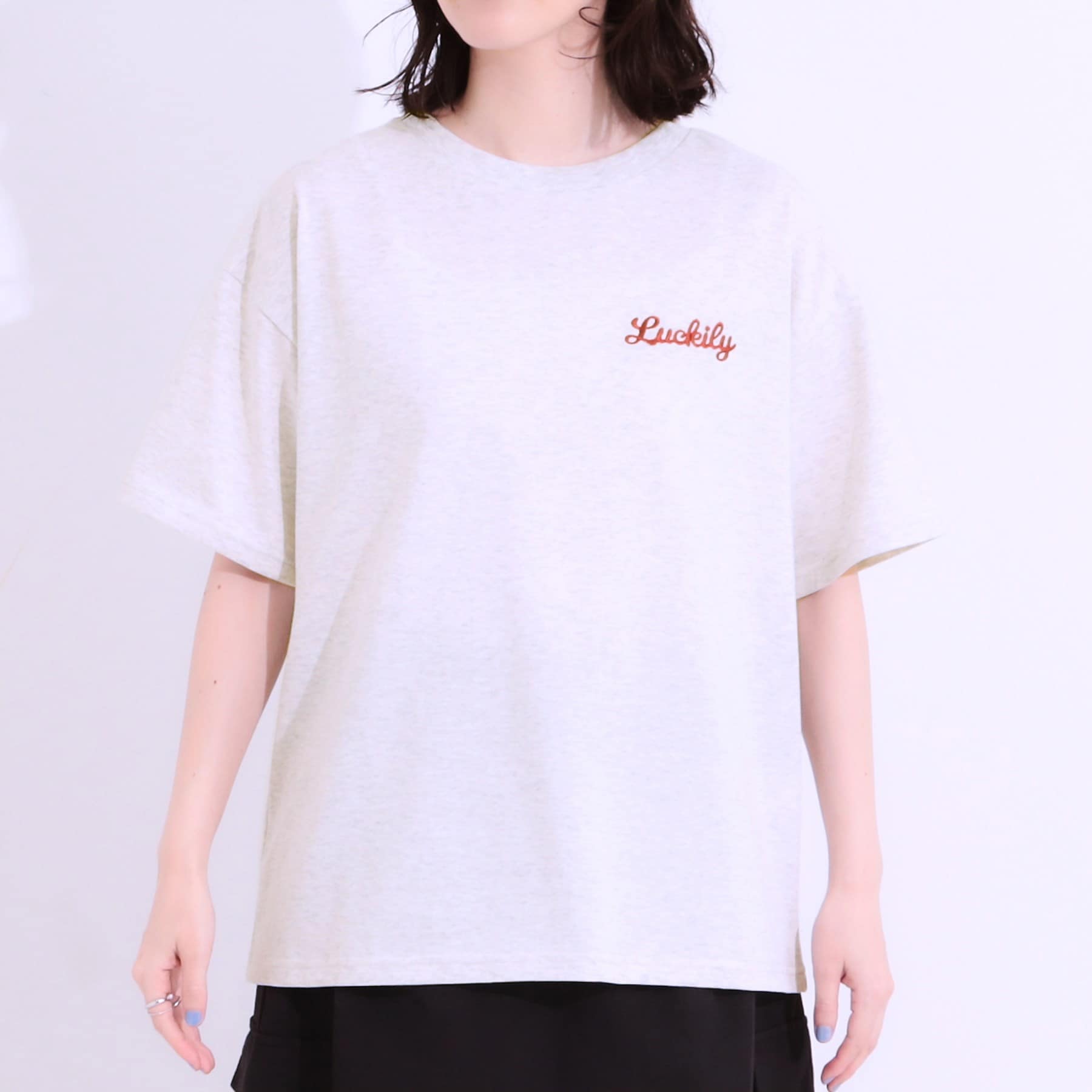 キューティーブロンド Cutie Blonde サガラ刺繍アソートTシャツ （ブラック(419)） ブラック(419)