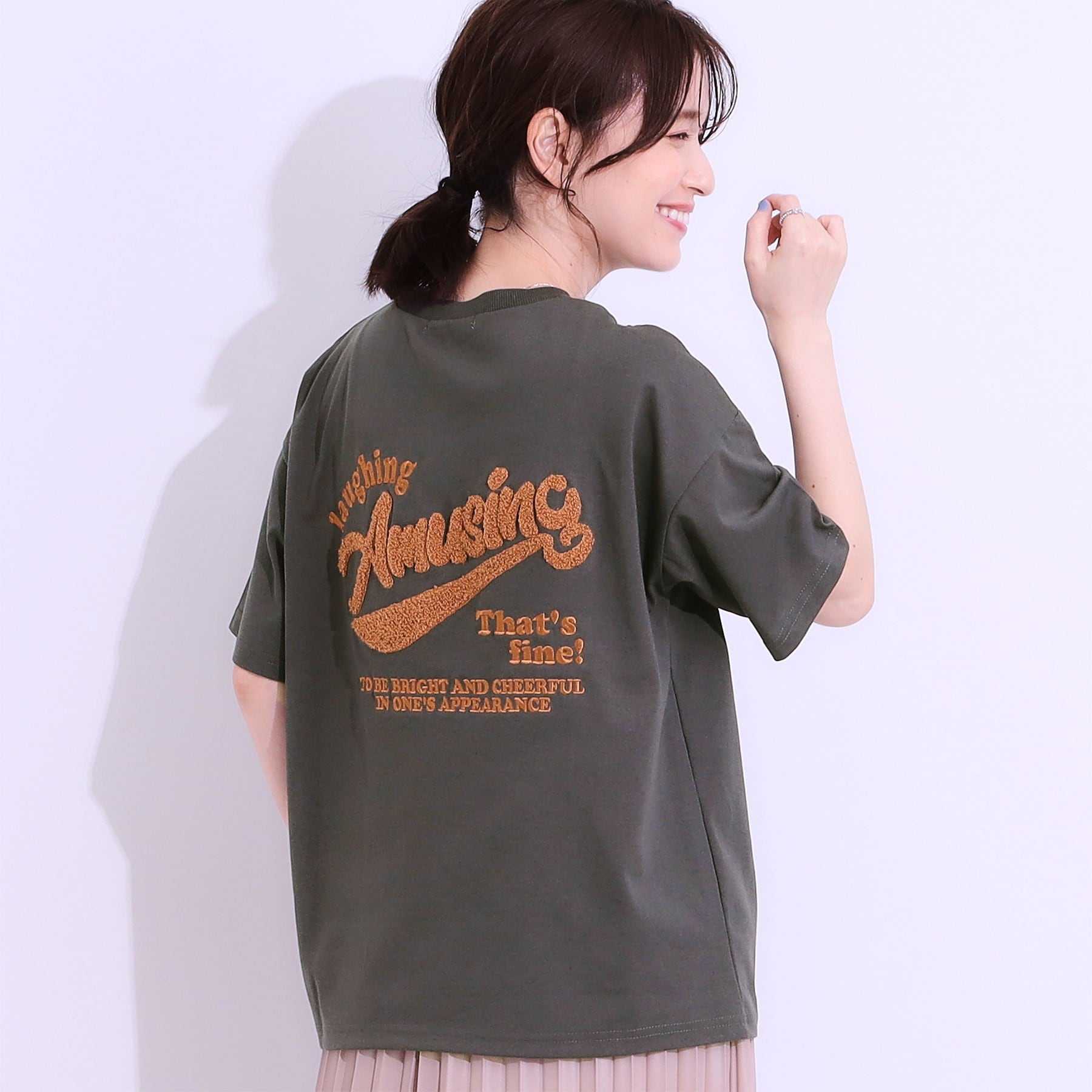 キューティーブロンド Cutie Blonde サガラ刺繍アソートTシャツ （チャコールグレー(314)） チャコールグレー(314)