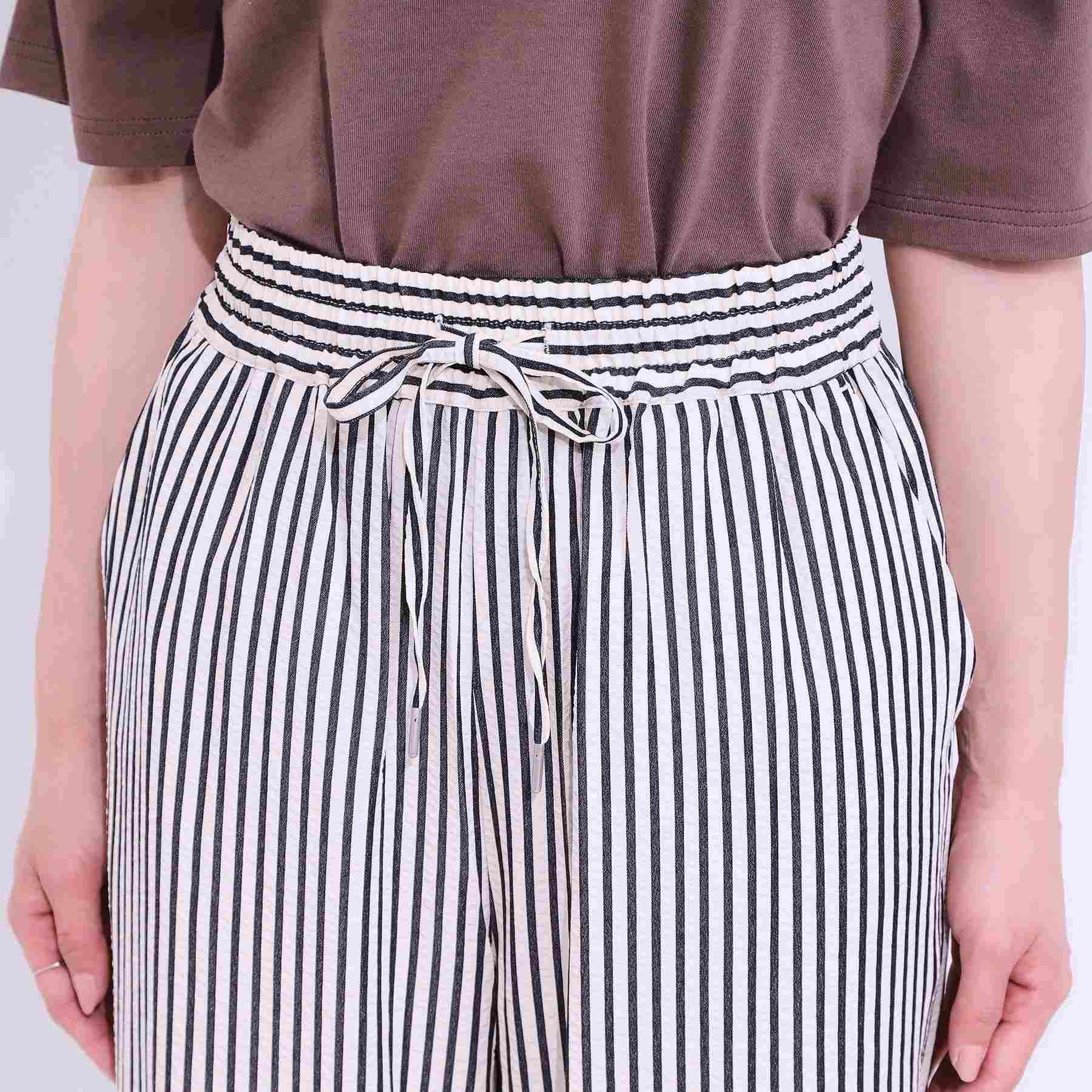 キューティーブロンド Cutie Blonde 【SET UP可能・接触冷感・吸水速乾】サッカーストライプイージーパンツ （ネイビー(394)） ネイビー(394)