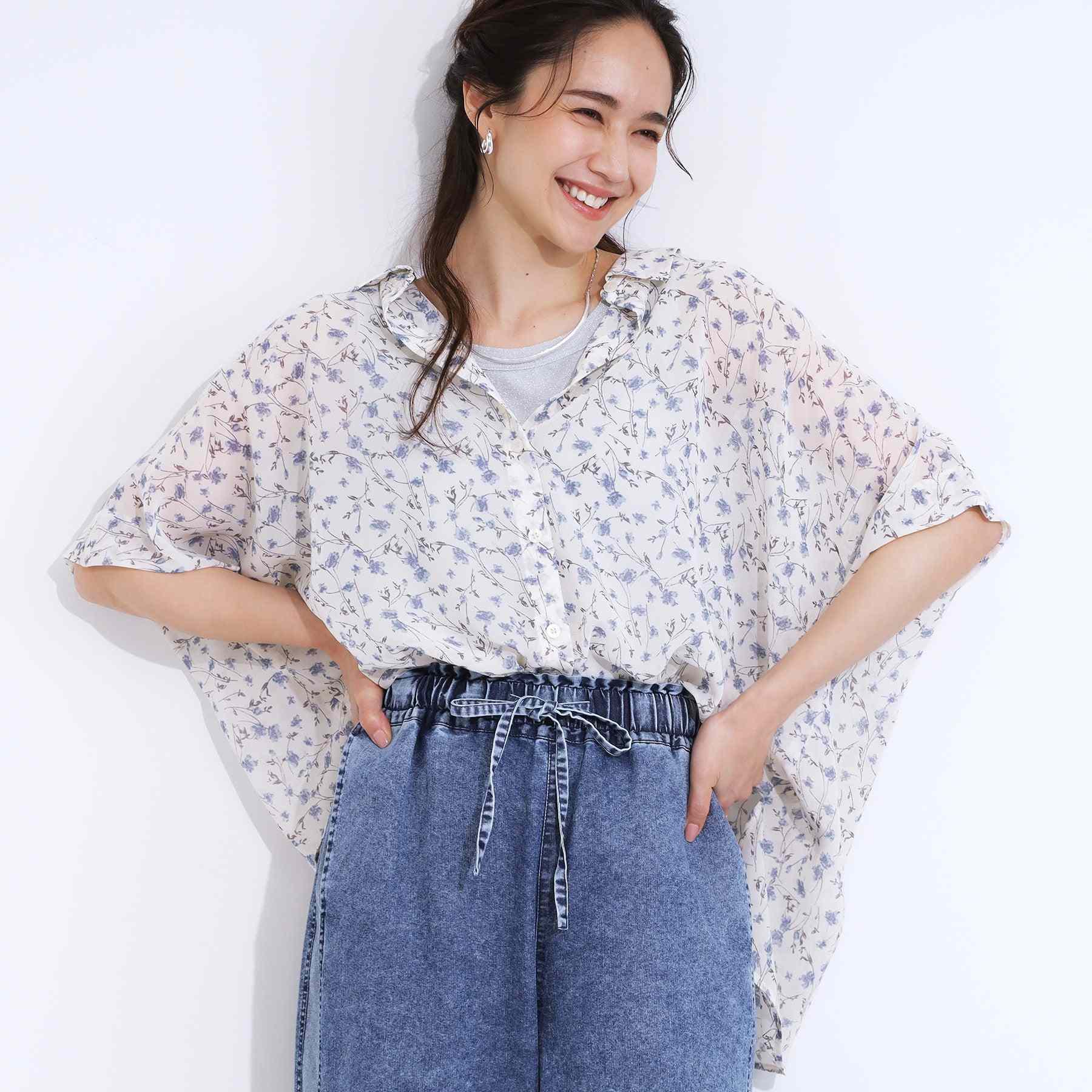 キューティーブロンド Cutie Blonde シアーポンチョシャツ （オフホワイト(703)） オフホワイト(703)