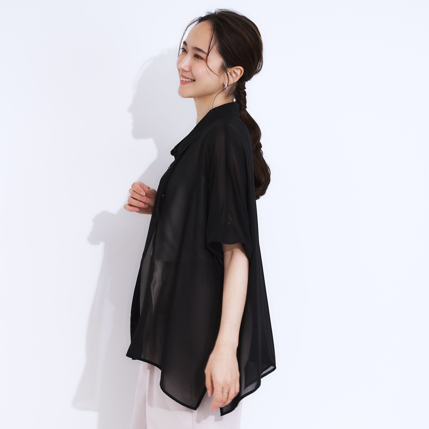 キューティーブロンド Cutie Blonde シアーポンチョシャツ （オフホワイト(703)） オフホワイト(703)