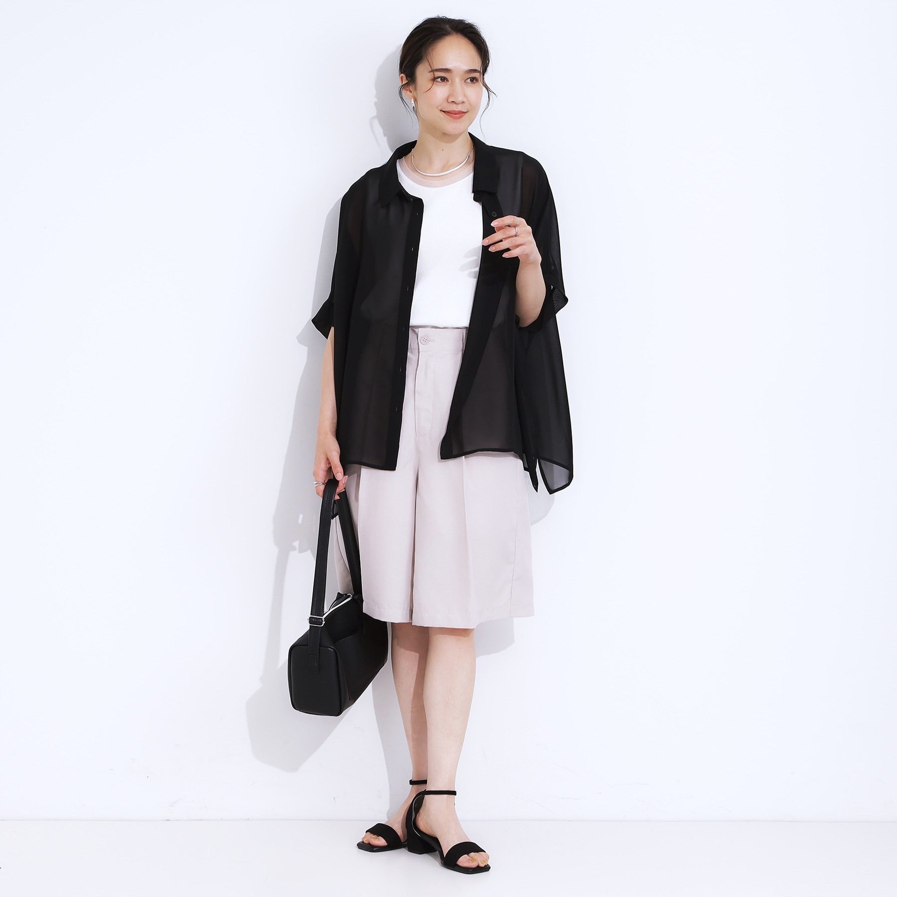 キューティーブロンド Cutie Blonde シアーポンチョシャツ （オフホワイト(703)） オフホワイト(703)