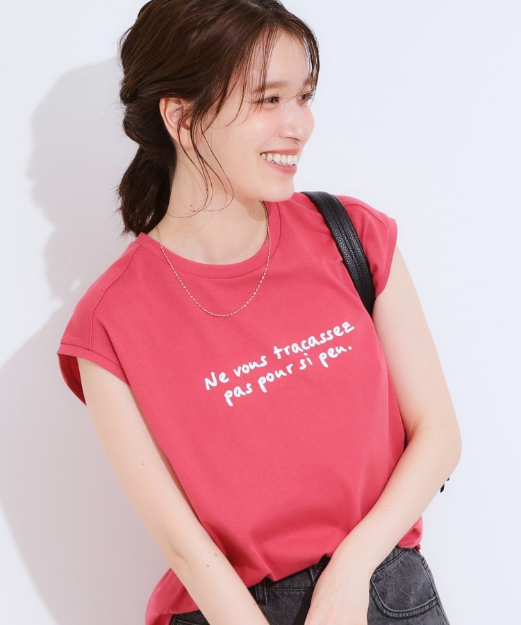 キューティーブロンド Cutie Blonde 【ひんやり・汗染み軽減・UVカット】 ロゴプリントノースリーブTシャツ （ピンク(072)） ピンク(072)