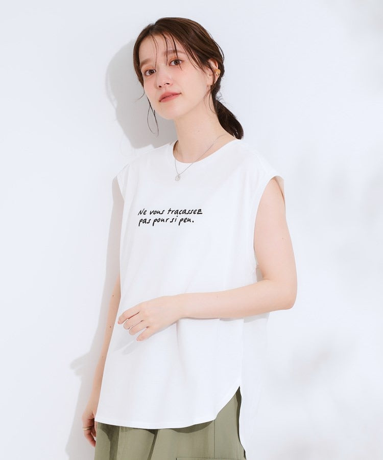 キューティーブロンド Cutie Blonde 【ひんやり・汗染み軽減・UVカット】 ロゴプリントノースリーブTシャツ （ピンク(072)） ピンク(072)