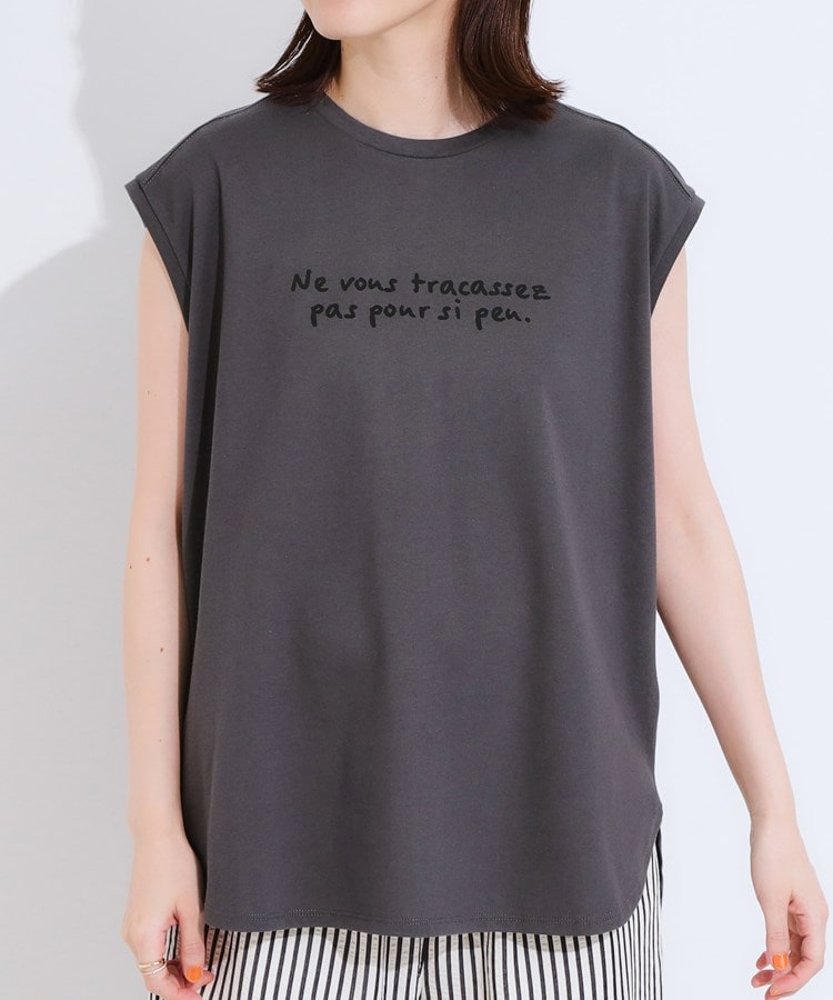 キューティーブロンド Cutie Blonde 【ひんやり・汗染み軽減・UVカット】 ロゴプリントノースリーブTシャツ （ピンク(072)） ピンク(072)