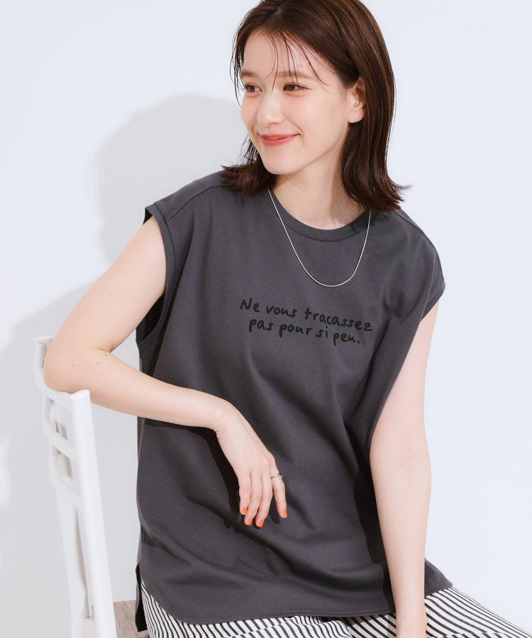 キューティーブロンド Cutie Blonde 【ひんやり・汗染み軽減・UVカット】 ロゴプリントノースリーブTシャツ （ピンク(072)） ピンク(072)