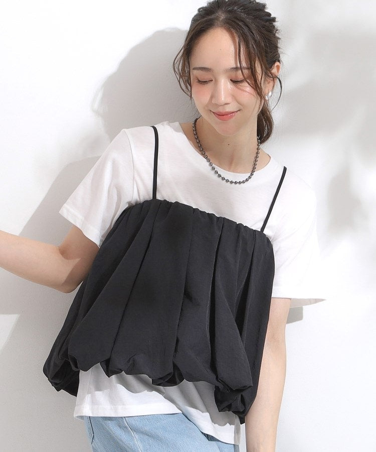 キューティーブロンド Cutie Blonde 【2点SET】バルーンキャミ＆Tシャツセット （ホワイト(001)） ホワイト(001)