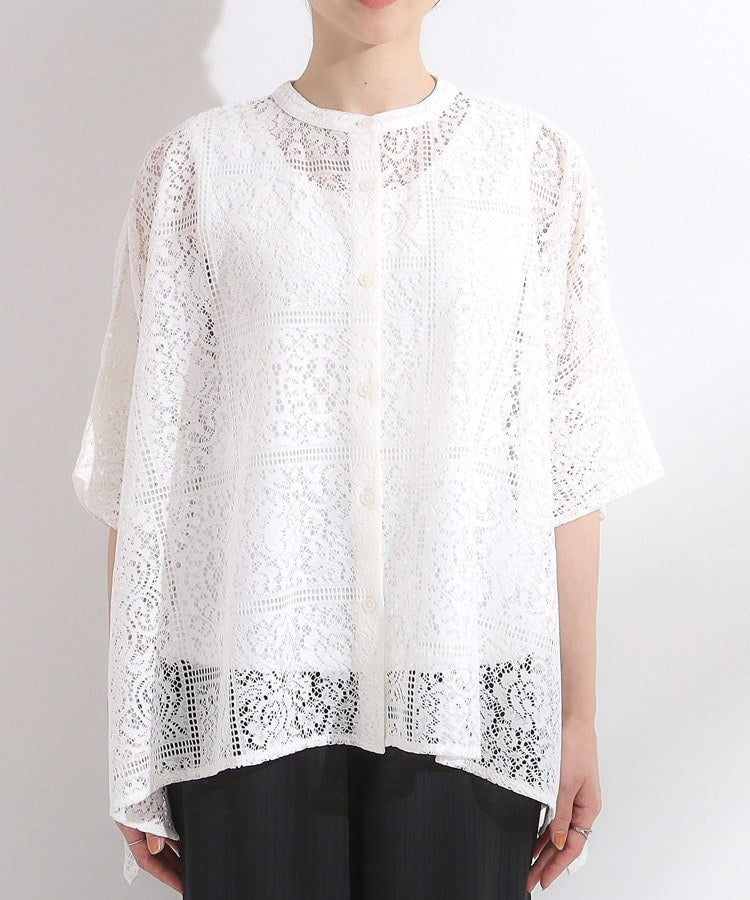 キューティーブロンド Cutie Blonde レースポンチョシャツ （ホワイト(001)） ホワイト(001)