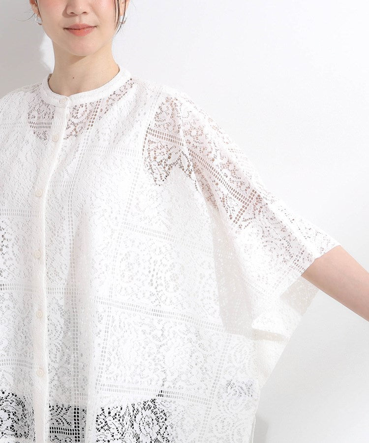 キューティーブロンド Cutie Blonde レースポンチョシャツ （ホワイト(001)） ホワイト(001)