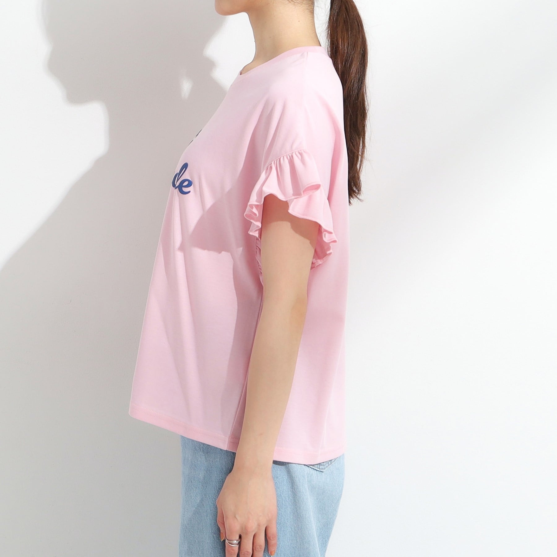 キューティーブロンド Cutie Blonde 【SHOO ICE/汗染み軽減/UVカット】フリルTシャツ （チャコールグレー(014)） チャコールグレー(014)