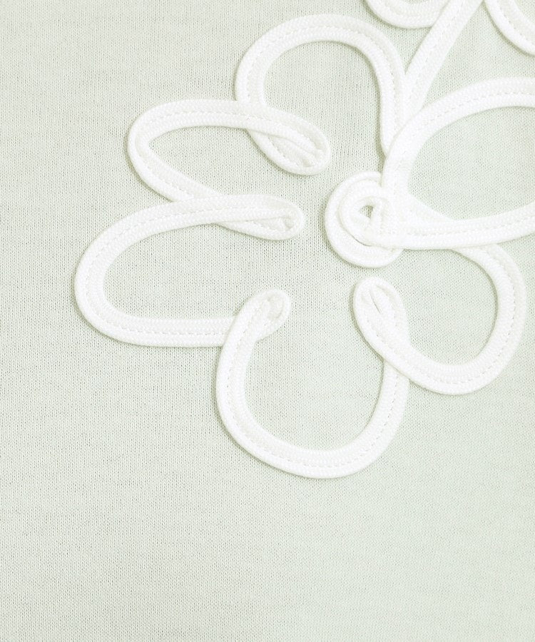 キューティーブロンド Cutie Blonde コード刺繍デザインTシャツ （ライトグリーン(220)） ライトグリーン(220)