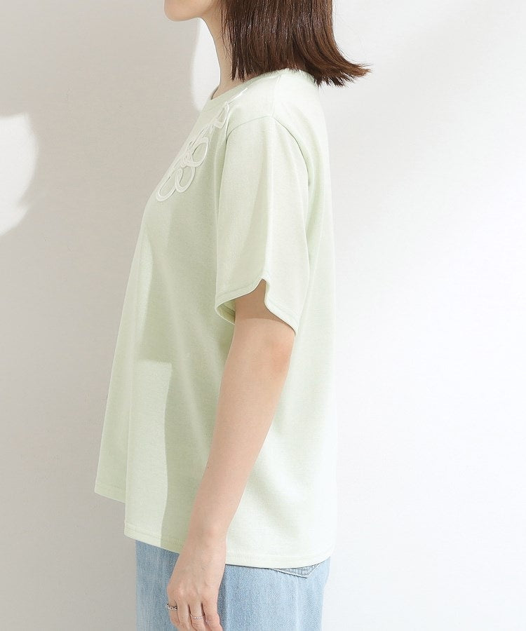 キューティーブロンド Cutie Blonde コード刺繍デザインTシャツ （ライトグリーン(220)） ライトグリーン(220)