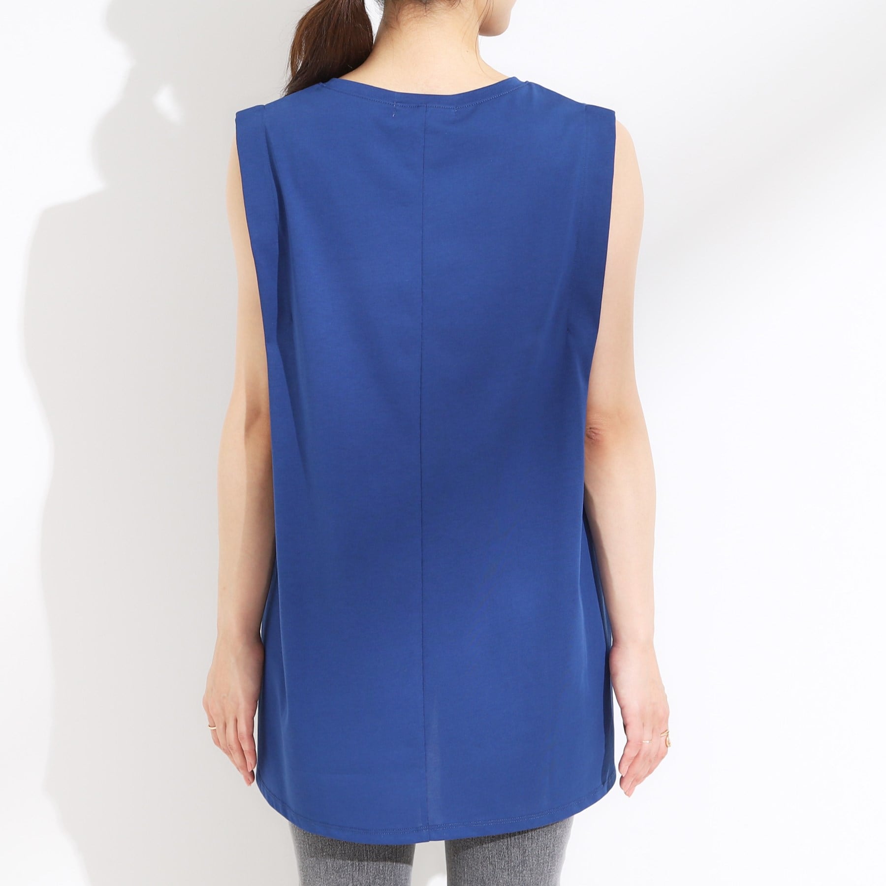 キューティーブロンド Cutie Blonde 【SHOO ICE・汗染み軽減・UVカット】タックノースリーブチュニック （ホワイト(001)） ホワイト(001)