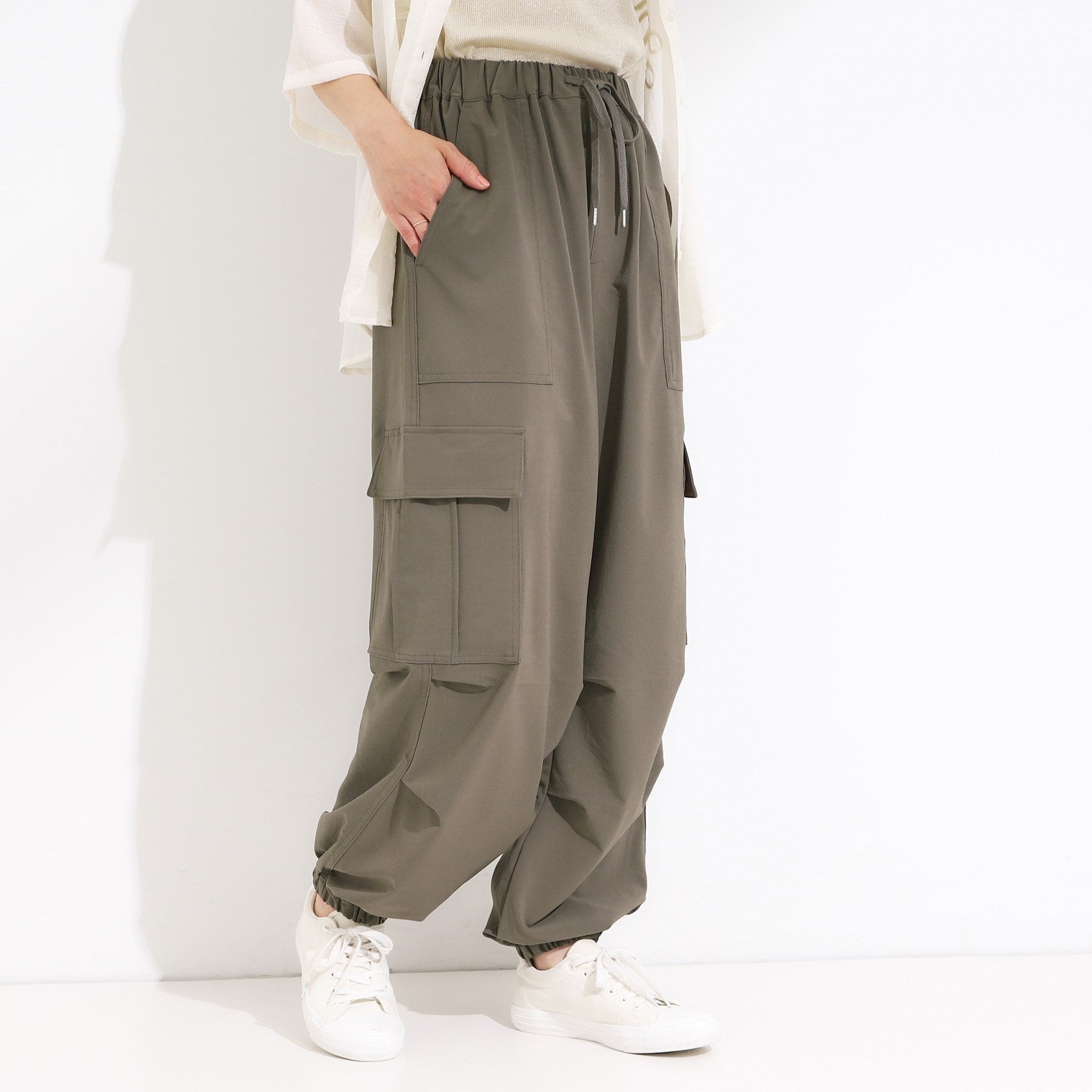 キューティーブロンド Cutie Blonde さらさらカーゴジョガーパンツ （カーキ(029)） カーキ(029)