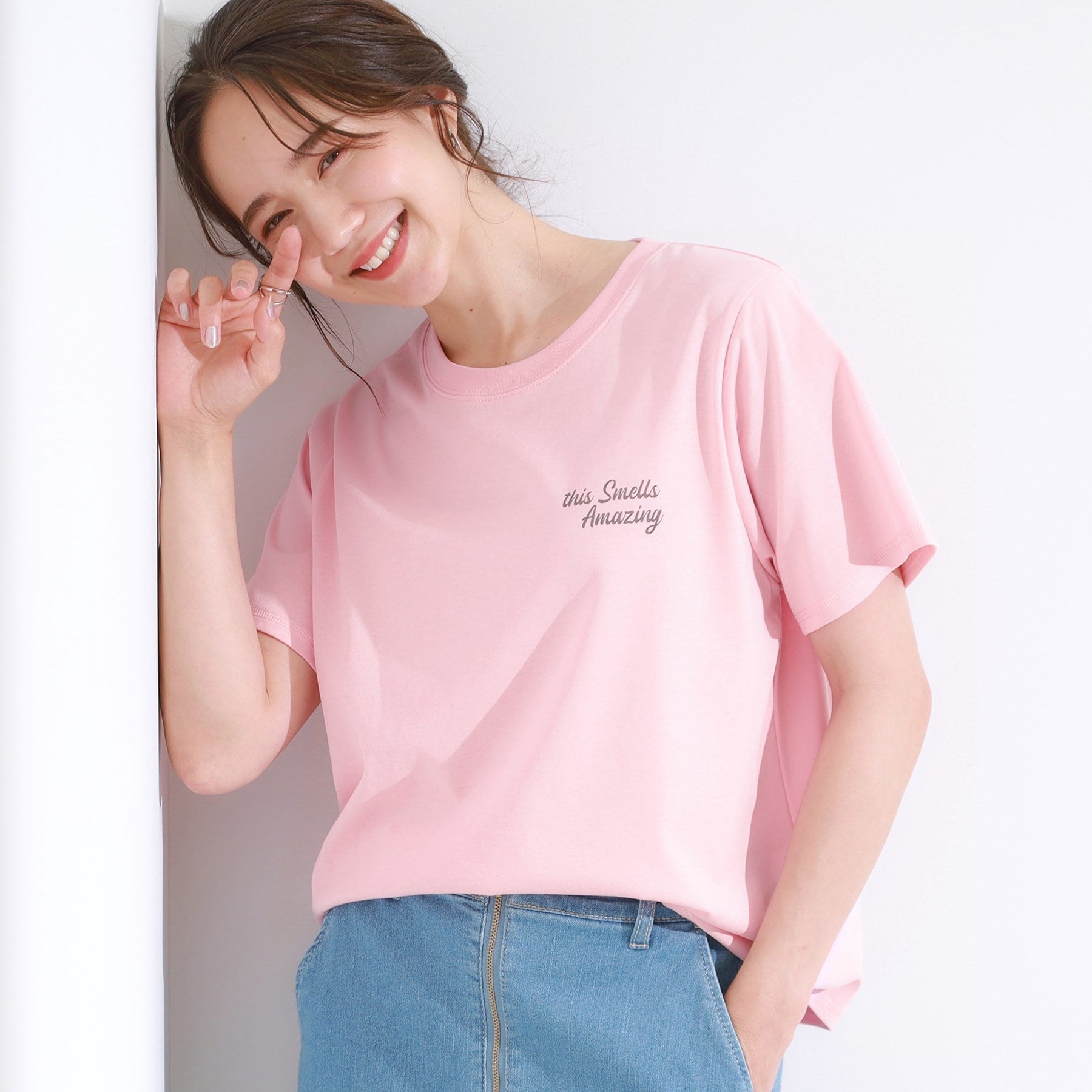 キューティーブロンド Cutie Blonde 【SーLL/ひんやり/汗ジミ軽減/UVカット】グラフィックアソートTシャツ （ライトピンク(870)） ライトピンク(870)