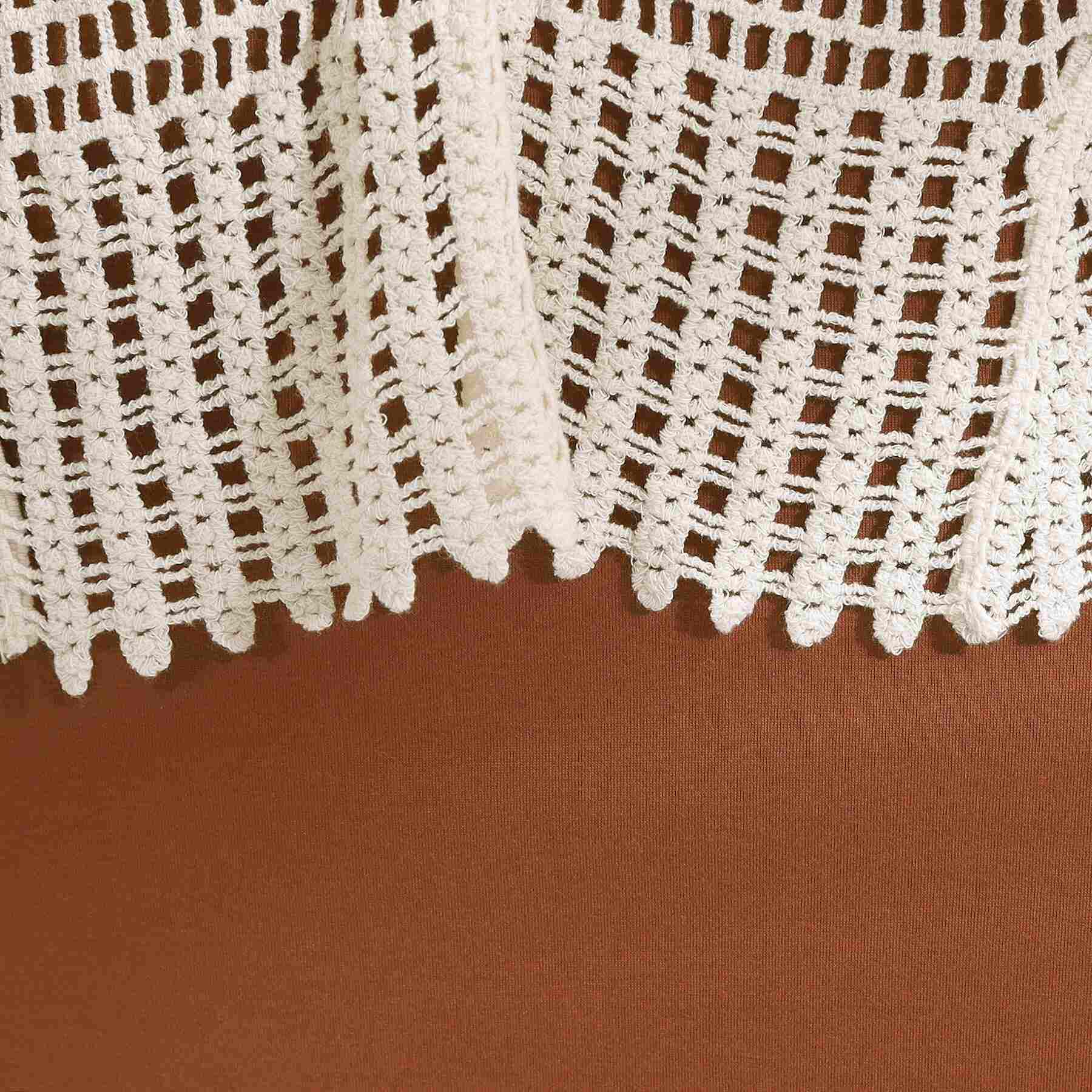 キューティーブロンド Cutie Blonde 【2点SET】クロシェ編みレースベスト＆Tシャツワンピースセット （チャコールグレー(014)） チャコールグレー(014)