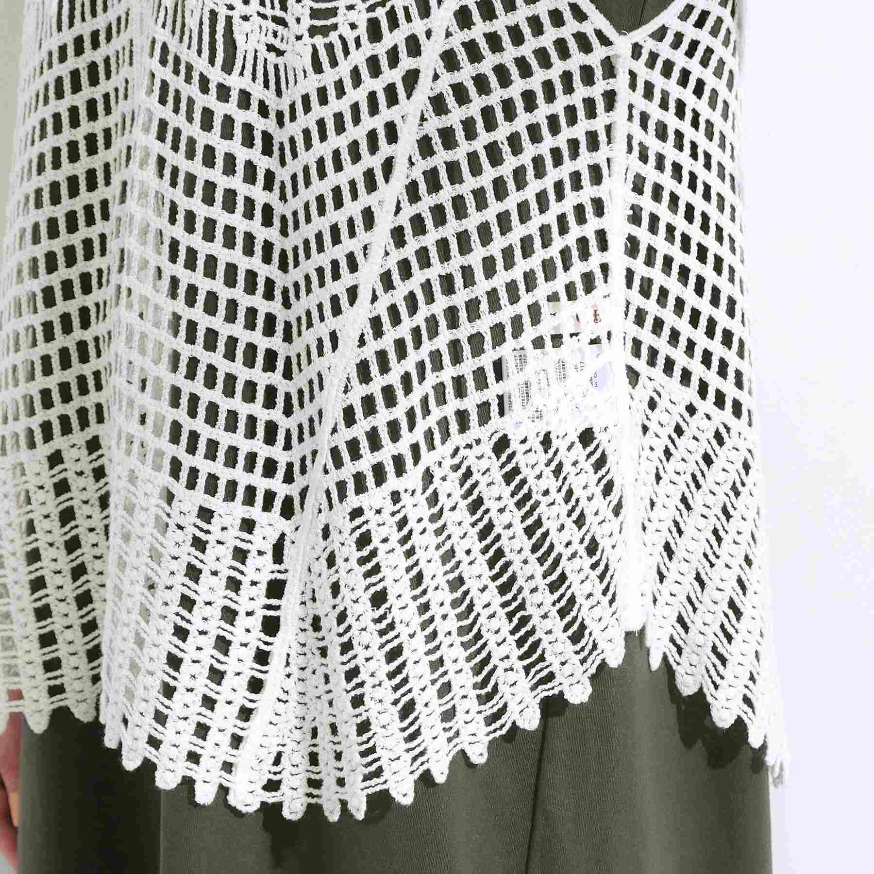 キューティーブロンド Cutie Blonde 【2点SET】クロシェ編みレースベスト＆Tシャツワンピースセット （チャコールグレー(014)） チャコールグレー(014)