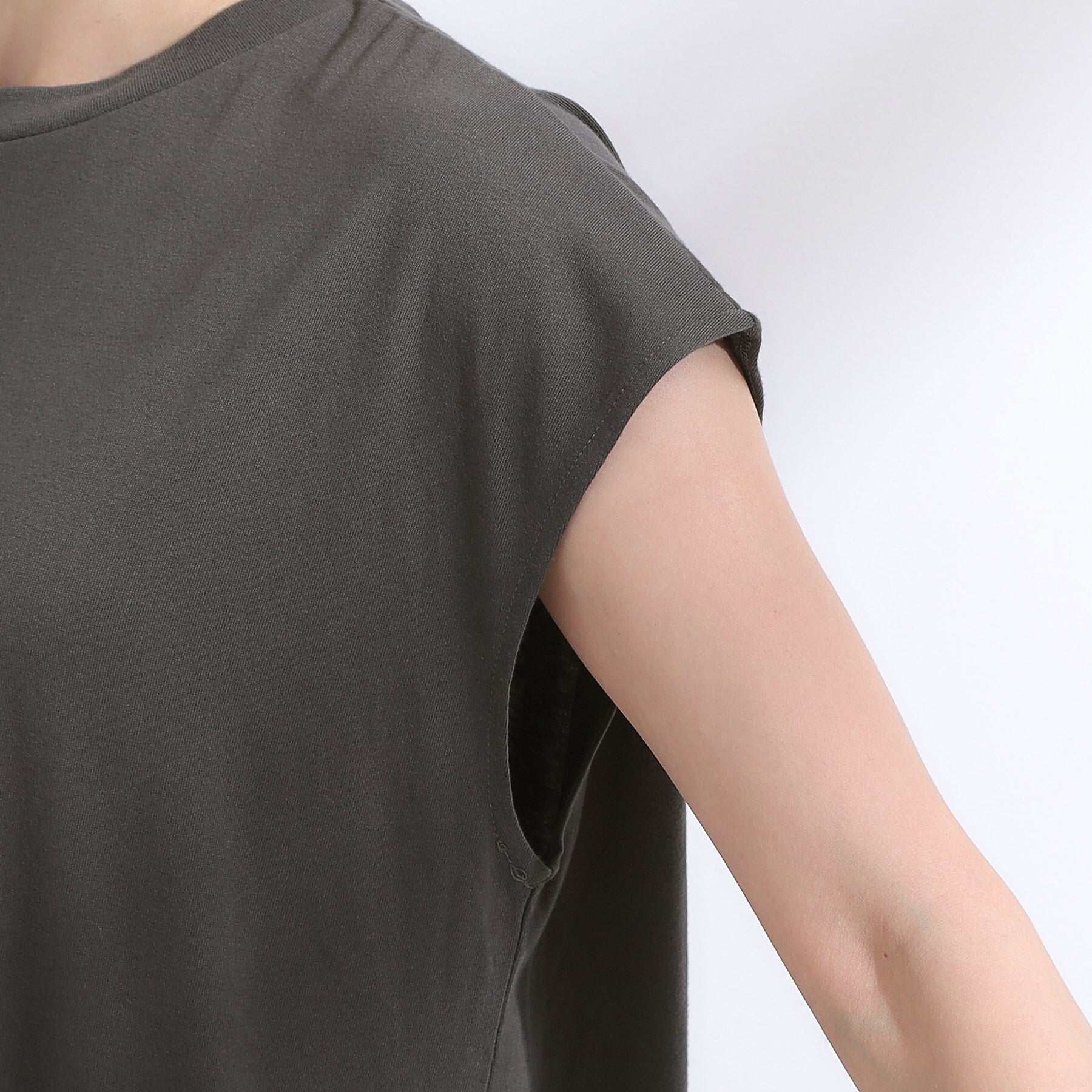 キューティーブロンド Cutie Blonde 【2点SET】クロシェ編みレースベスト＆Tシャツワンピースセット （チャコールグレー(014)） チャコールグレー(014)