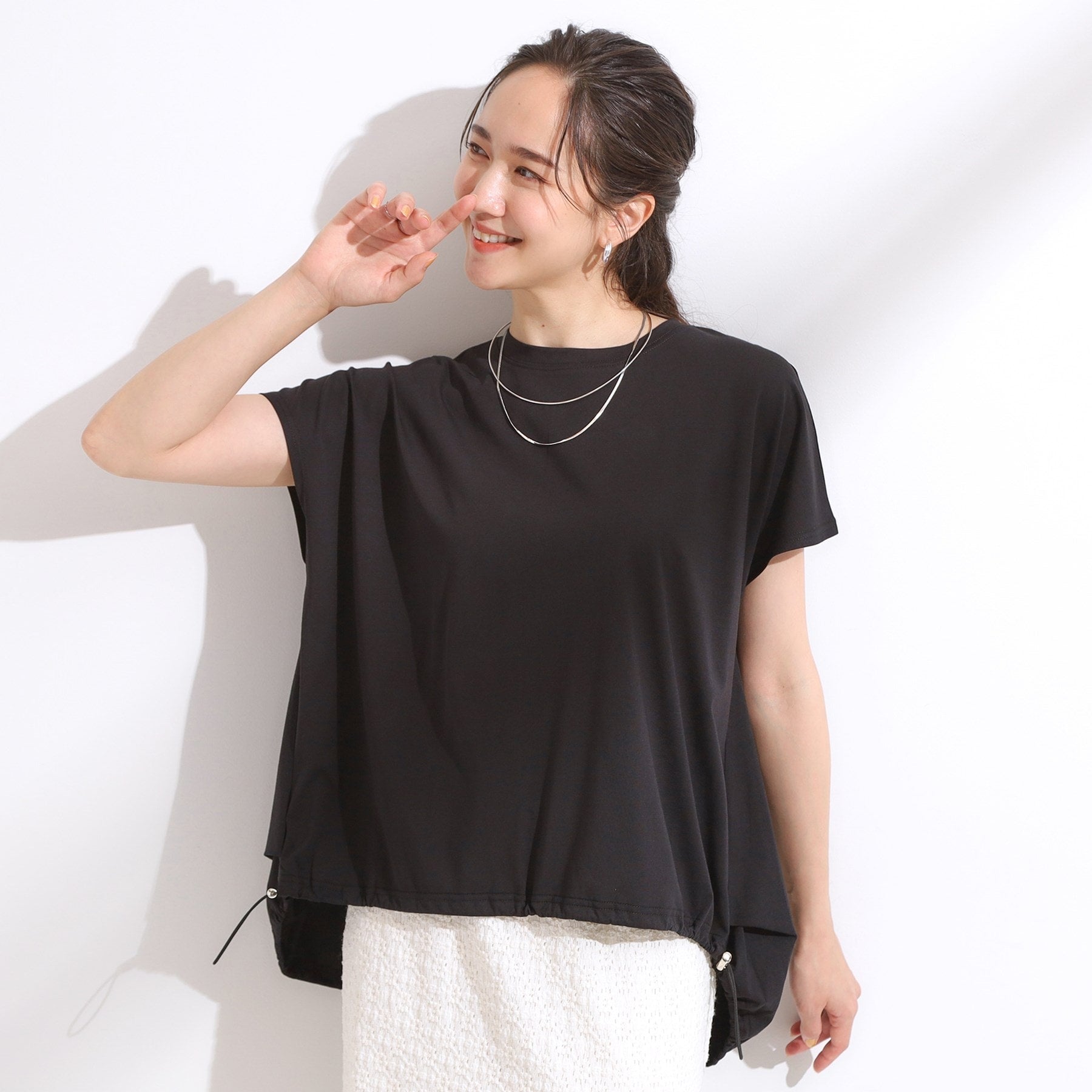 キューティーブロンド Cutie Blonde 【ひんやり】ドロストフレンチプルオーバー （オレンジ(067)） オレンジ(067)