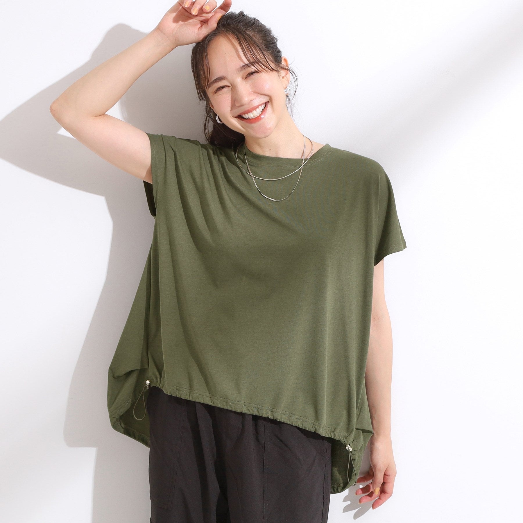 キューティーブロンド Cutie Blonde 【ひんやり】ドロストフレンチプルオーバー （オレンジ(067)） オレンジ(067)