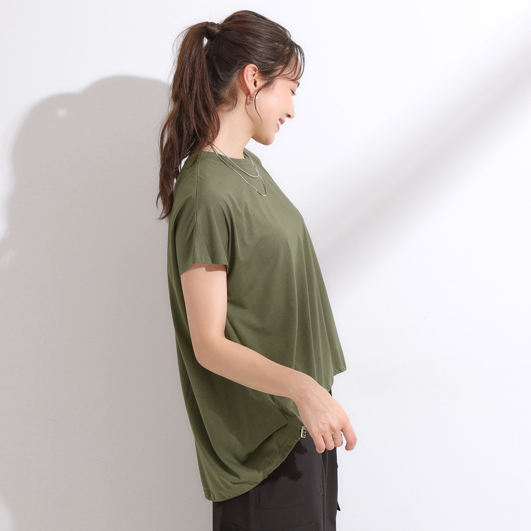 キューティーブロンド Cutie Blonde 【ひんやり】ドロストフレンチプルオーバー （オレンジ(067)） オレンジ(067)